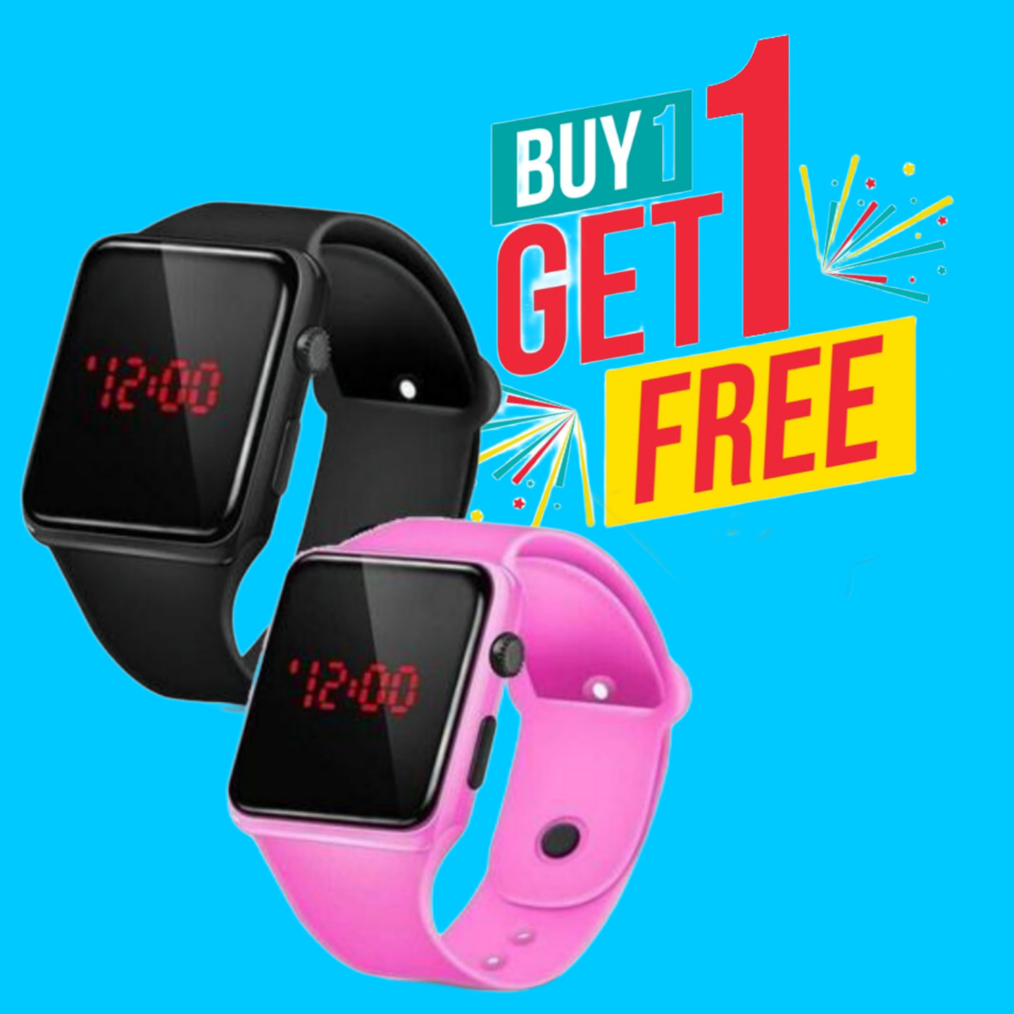 ABREXO Digital Watch Combo (Pack of 2) BUY 1 GET 1 FREE 118856438