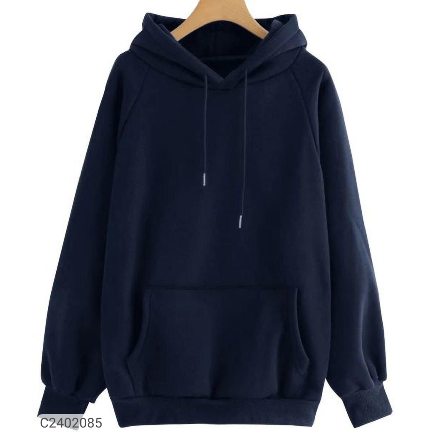 Mens Solid Fleece Hoodies 2402085