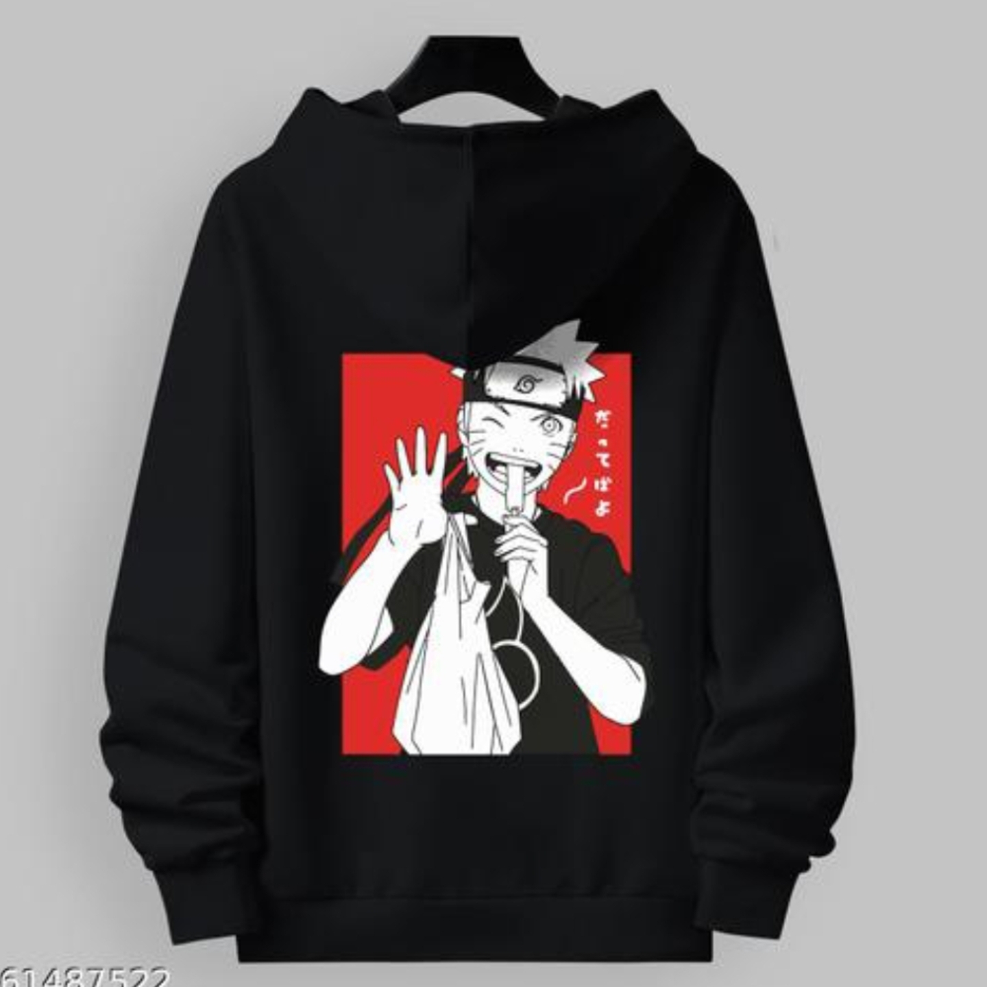MENS  ANIME BACK PRINTED HOODIES 220 GSM FLEECE 361487522