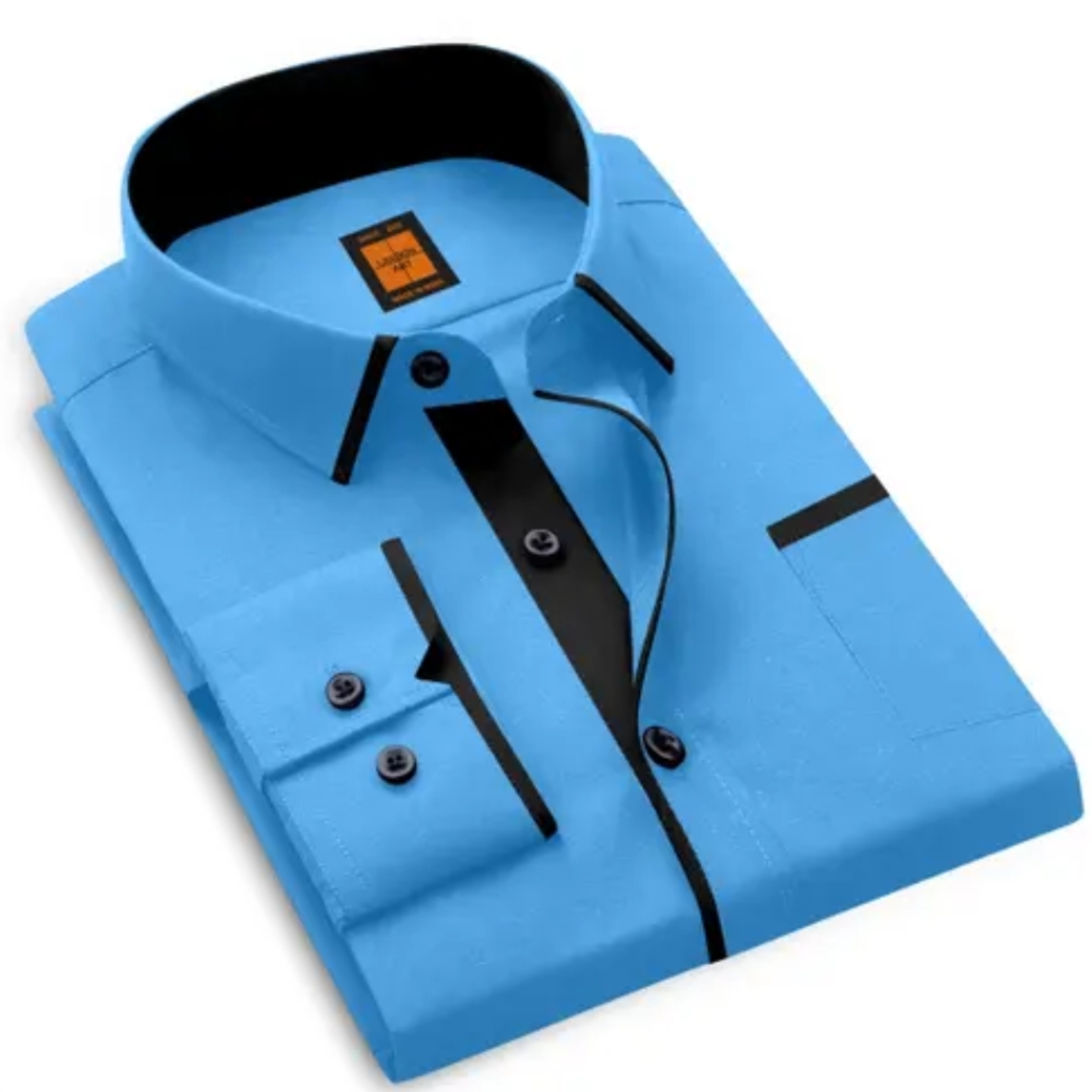 Comfortable Blue Cotton Shirt For Men P-16927670