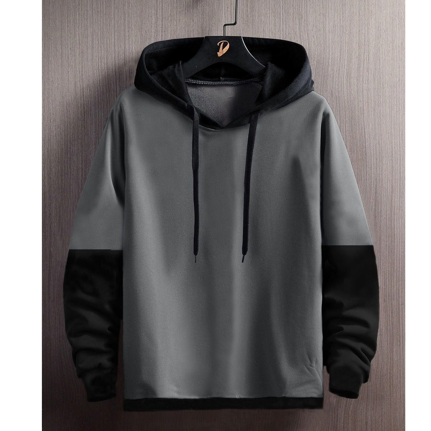 Cotton Blend Printed Full Sleeves Mens Hooded Neck T-Shirt 2394683