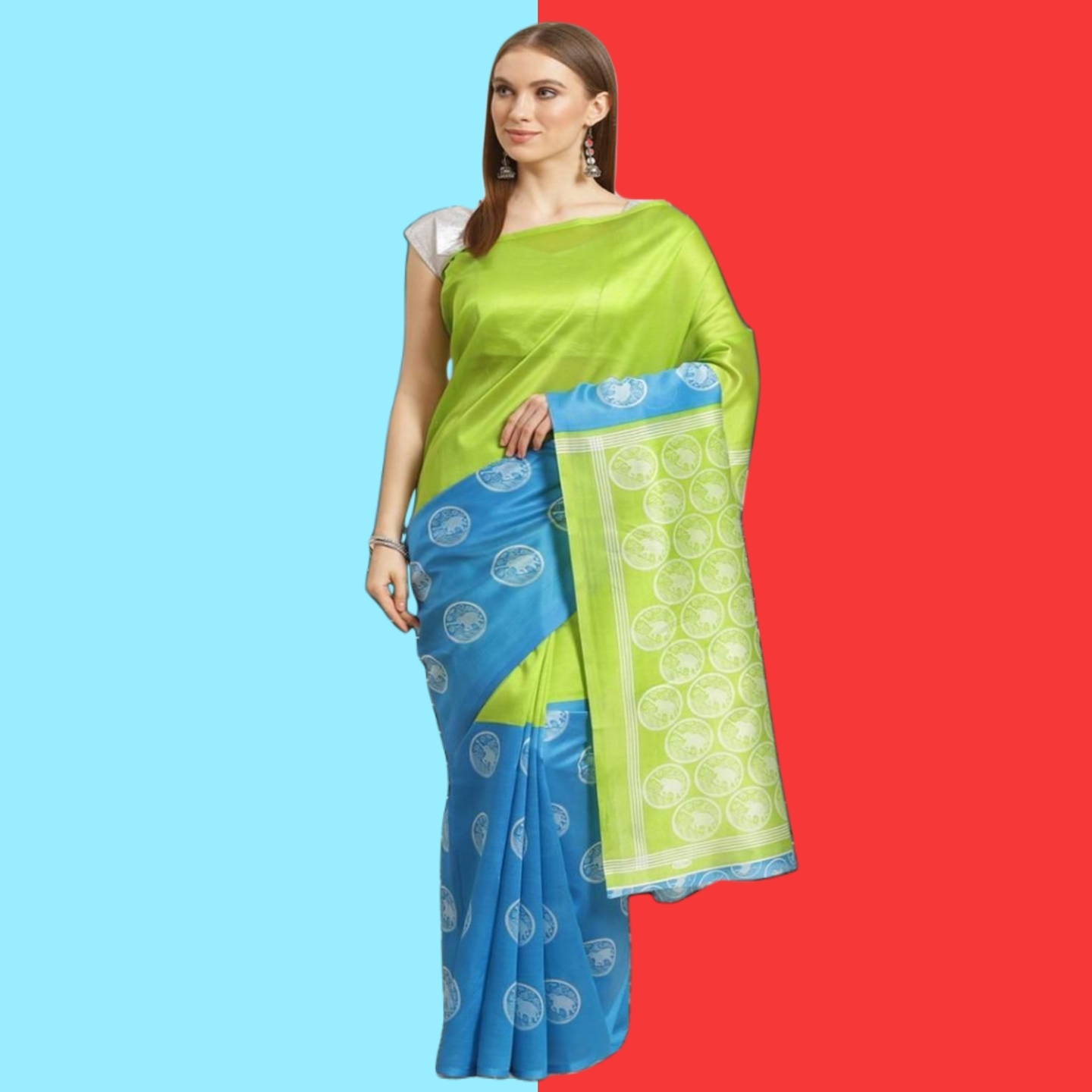 Delicate Printed Art Silk Sarees Code C1690704