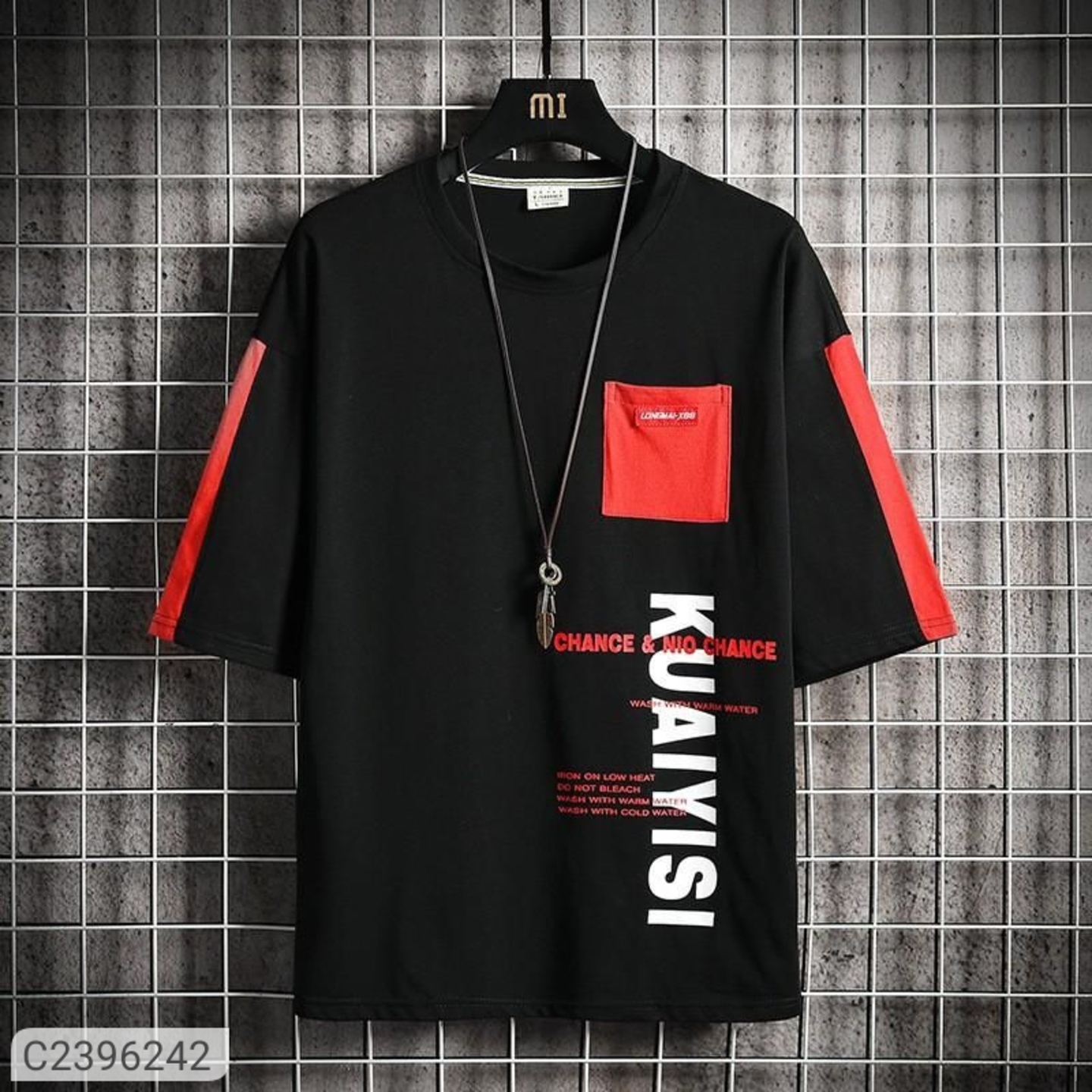 Cotton Printed Half Sleeves Mens Round Neck T-Shirt (Code: C2396242)