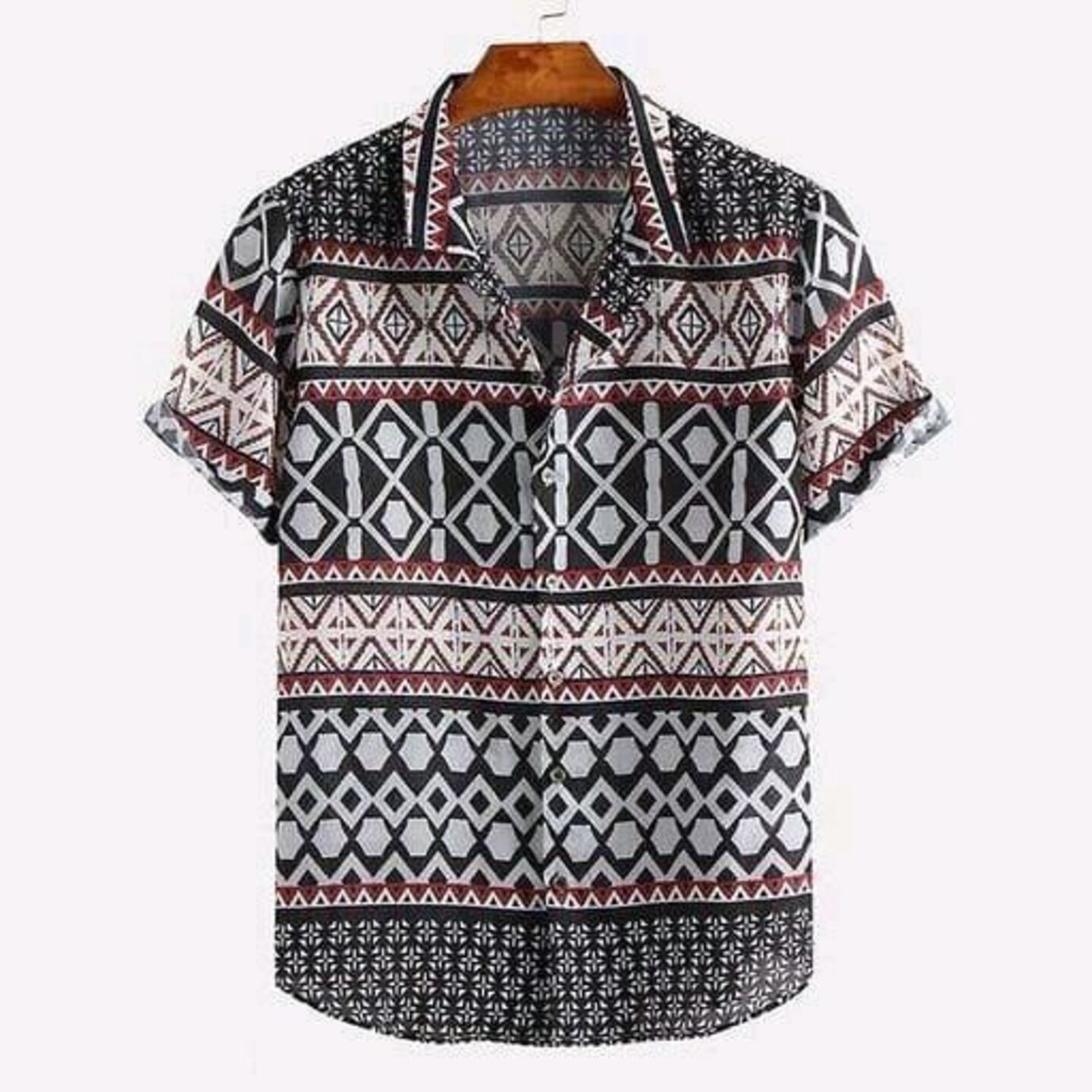 Rayon Printed Half Sleeves Regular Fit Mens Casual Shirt Code C2396659