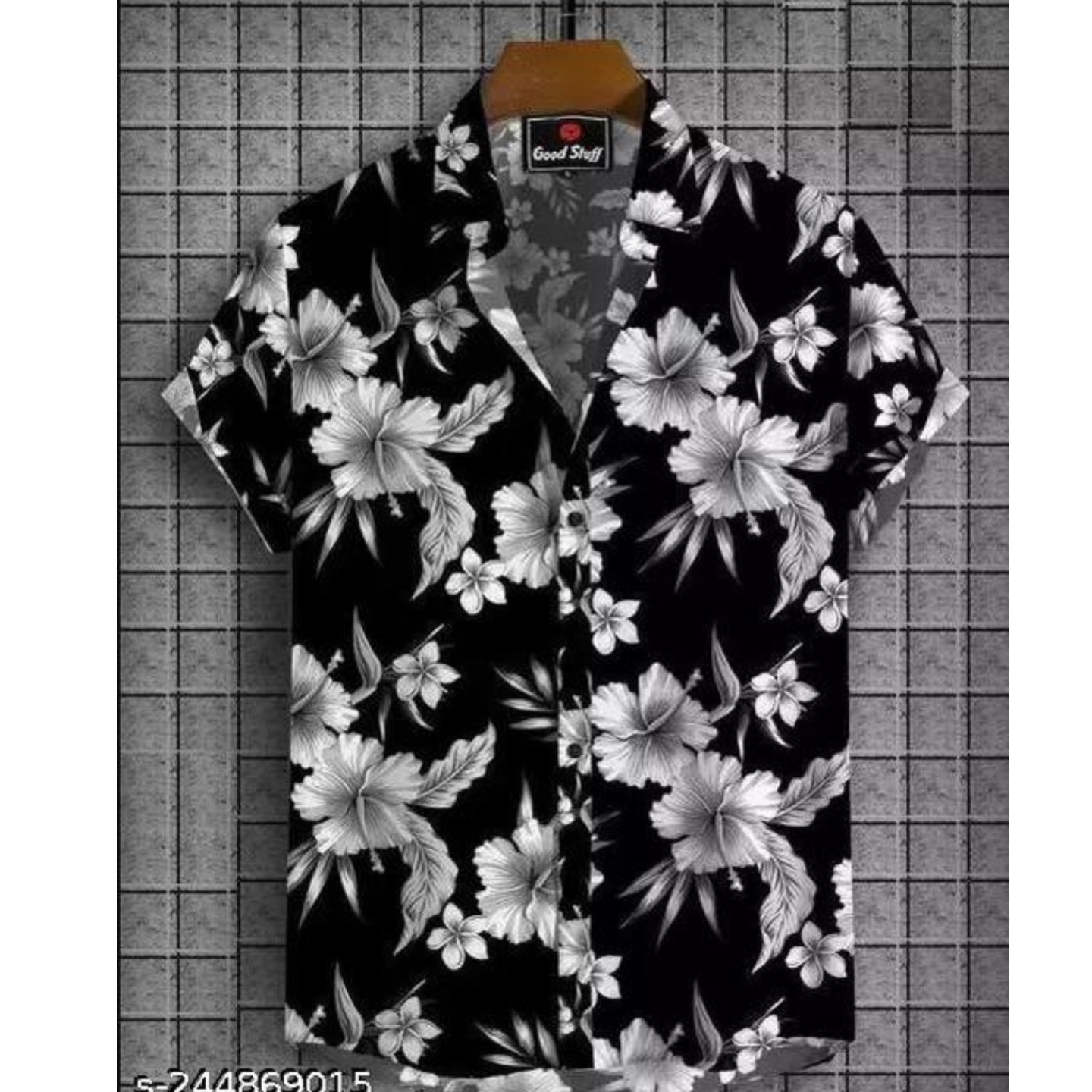Mens Fancy Cotton Lycra Blend Fabric Shirt With Fancy Print 244869015