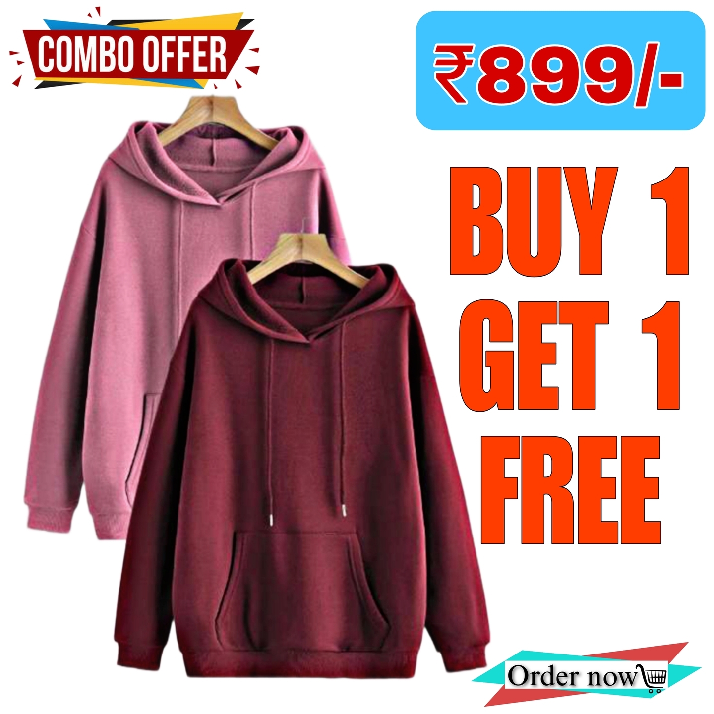 Casual and Stylish Hoodie And Sweat shirt for Men | Cropped Athletic Hoodie T-shirts Combo Pack Off 2-4