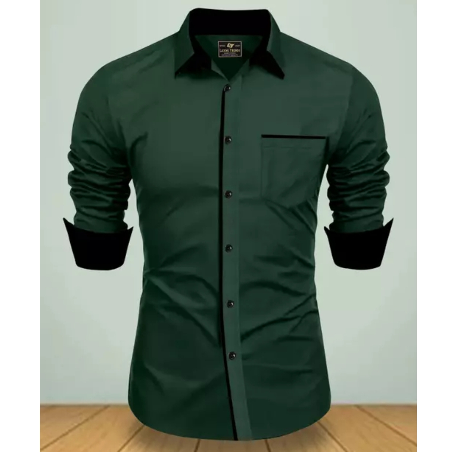 Men Regular Fit Solid Button Down Collar Formal Shirt s-343771387