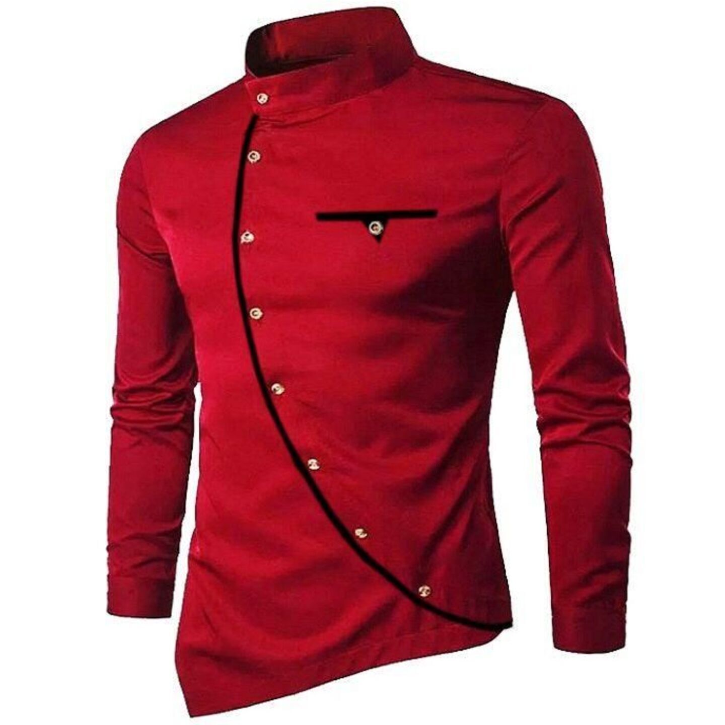 Satin Cotton Solid Slim Fit Shirts Code C899412