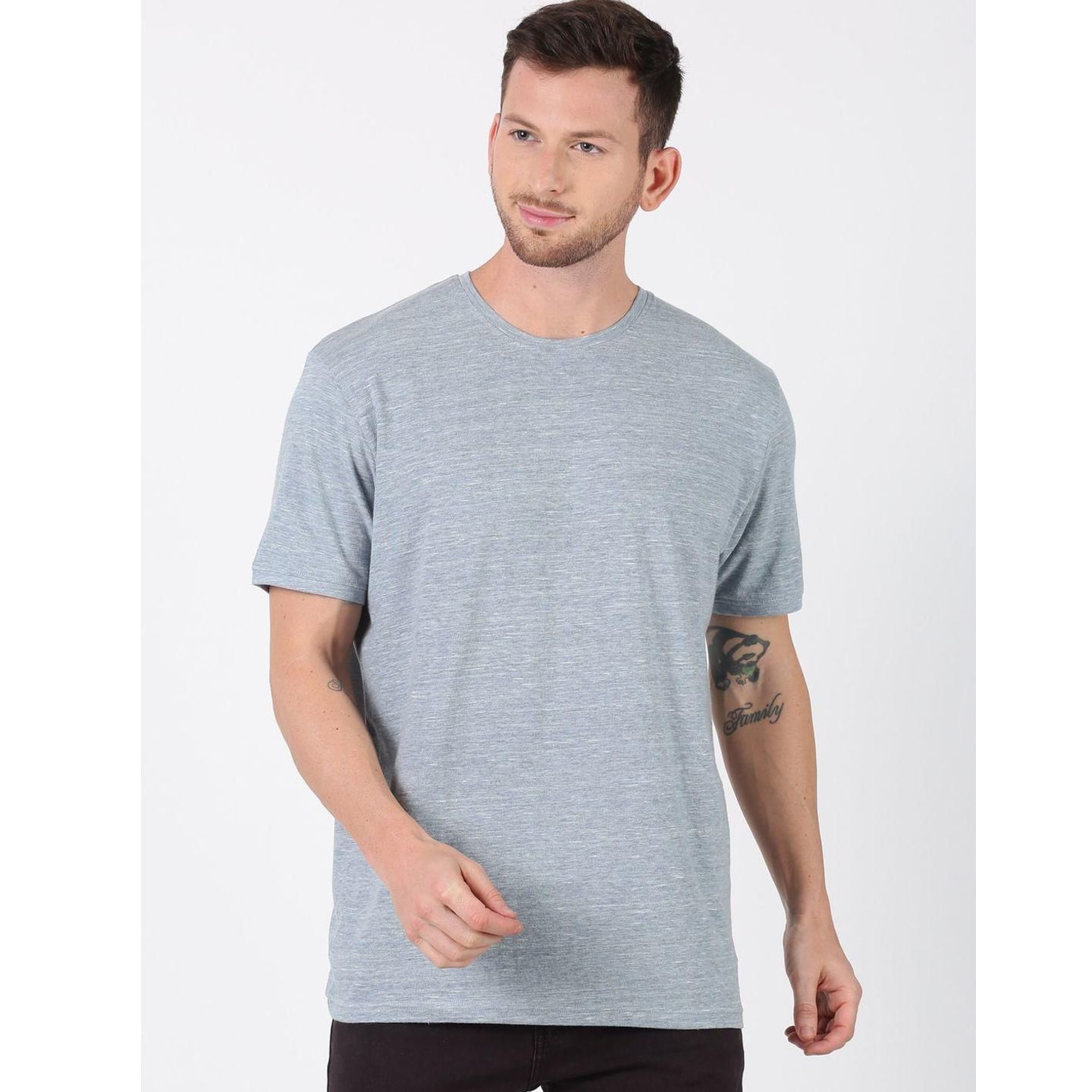 UrGear Cotton Solid Half Sleeves Mens Round Neck T-Shirt (Code: C2099256)
