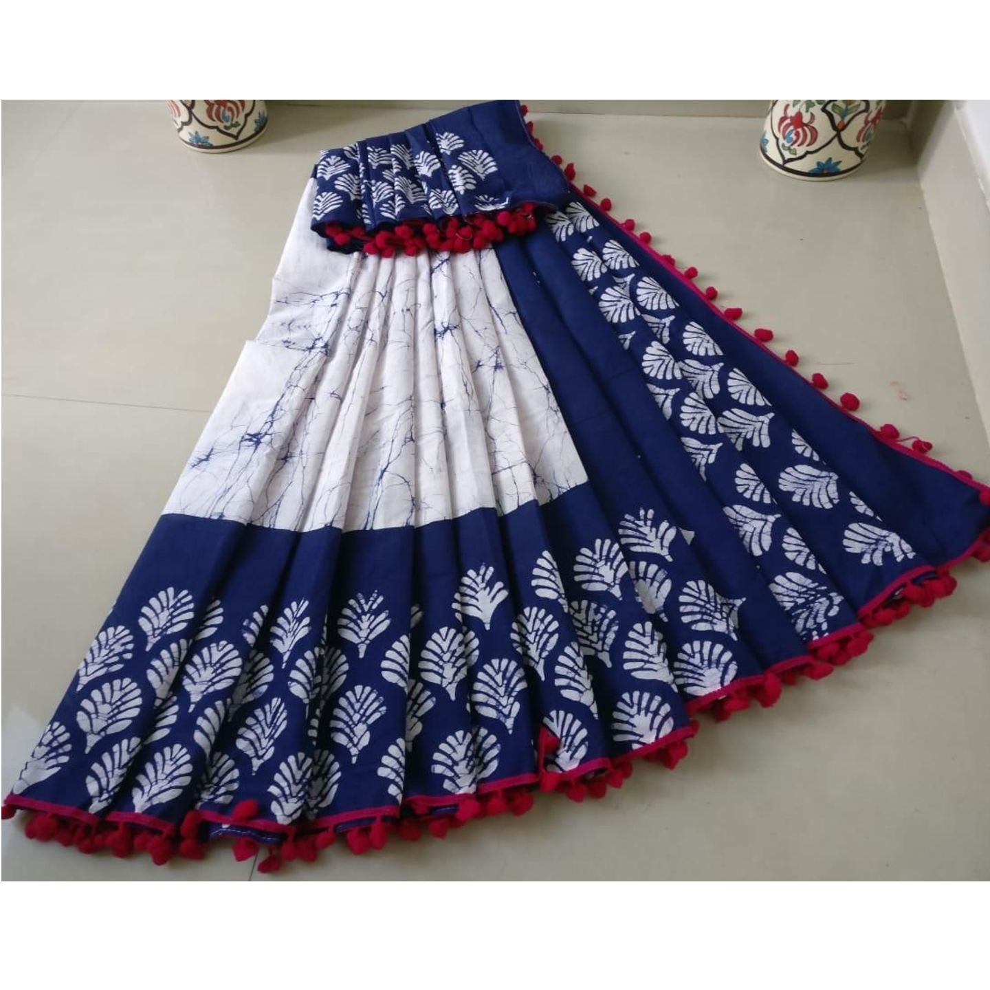 Pretty Mulmul Cotton Printed Saree (Code: C1733910)