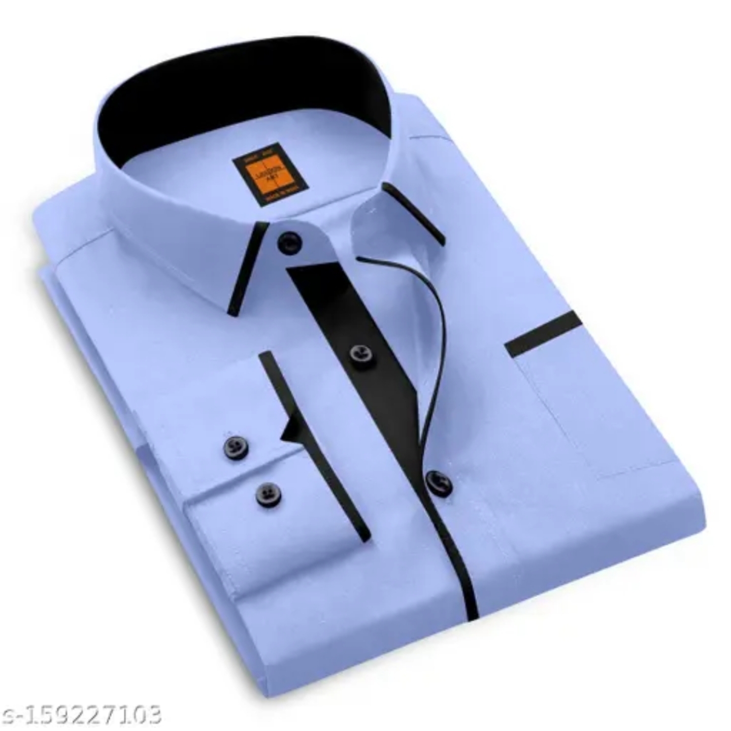 Comfortable Blue Cotton Shirt For Men 16927677