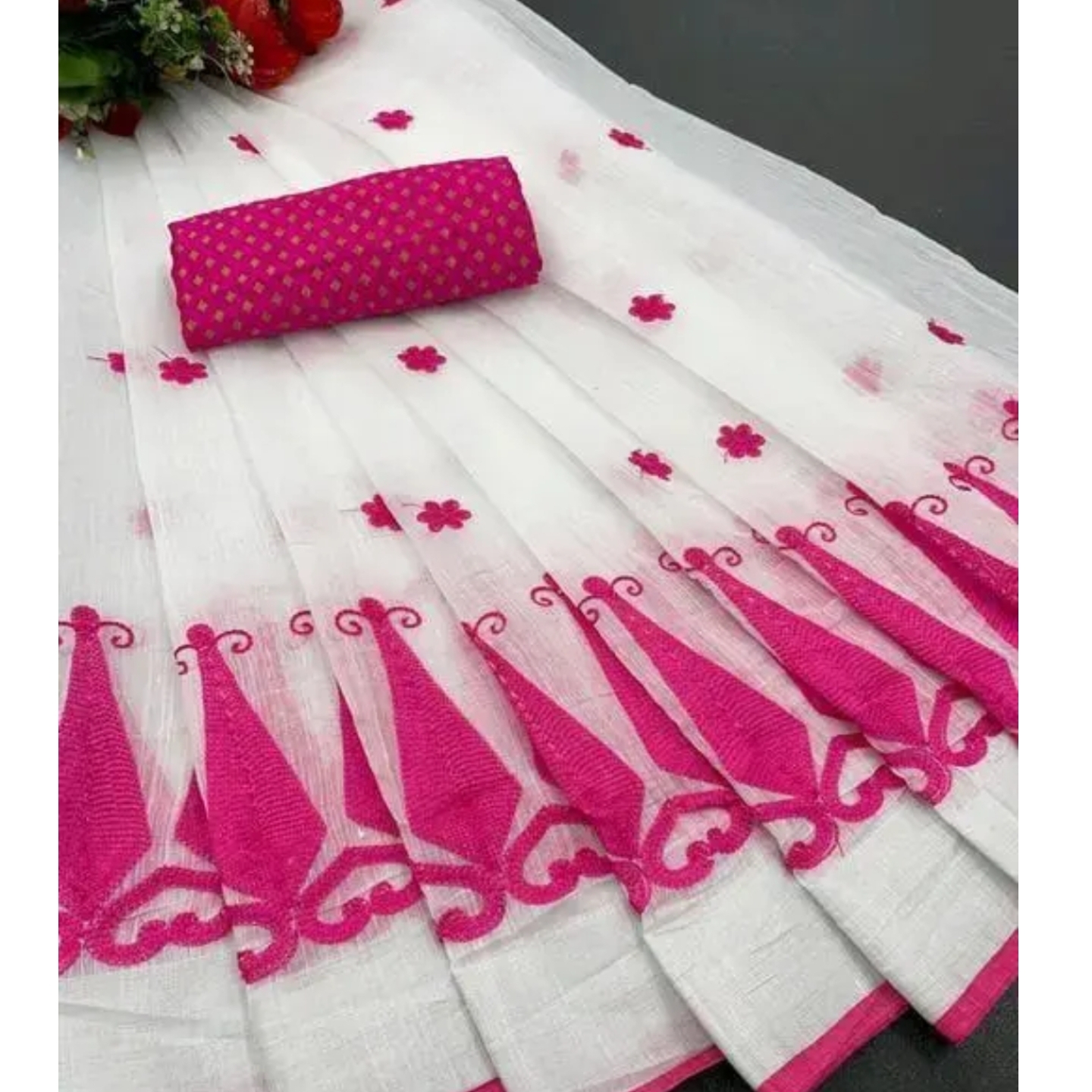 chanderi silk saree S-308740541