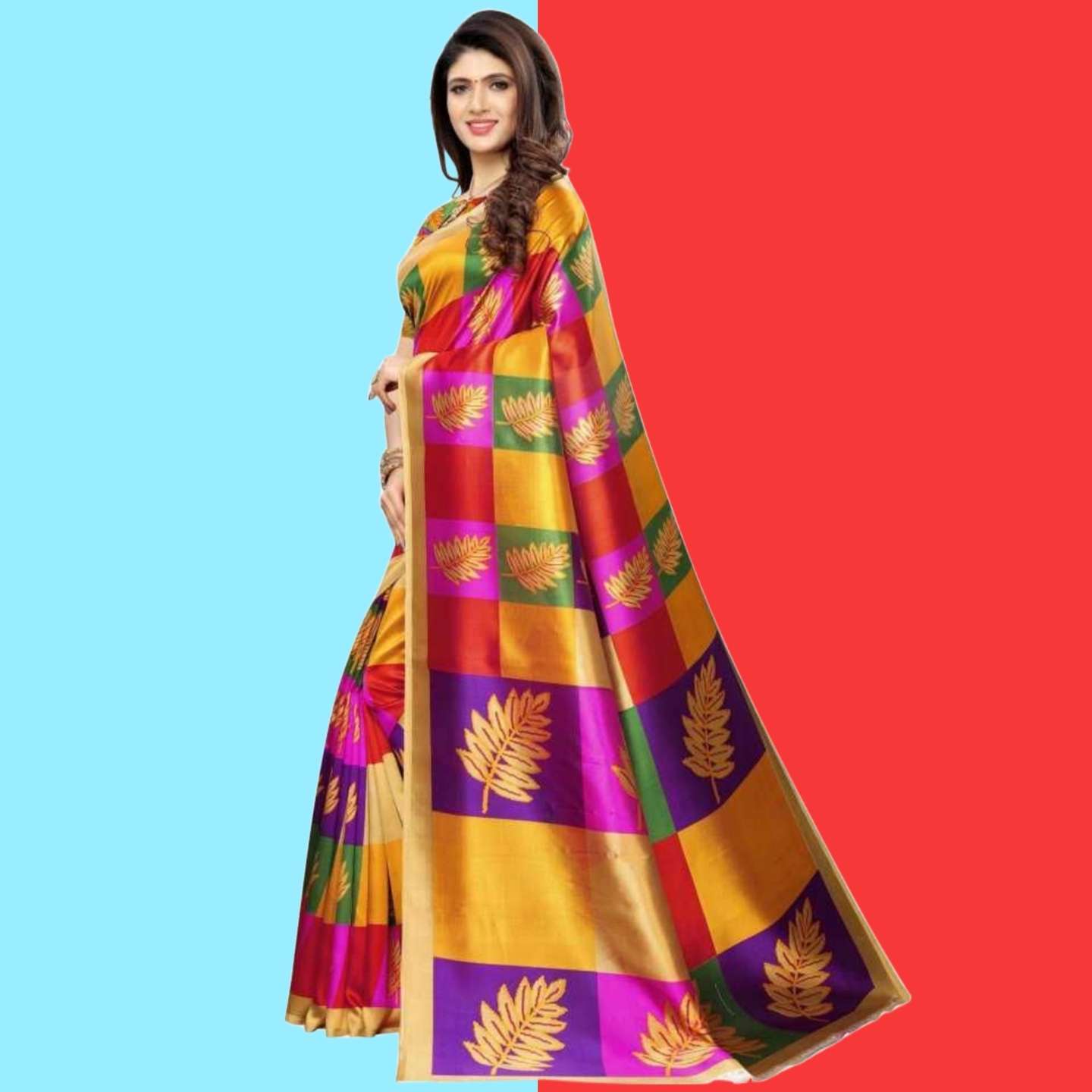 Fantastic Printed Art Silk Sarees Code C1690580