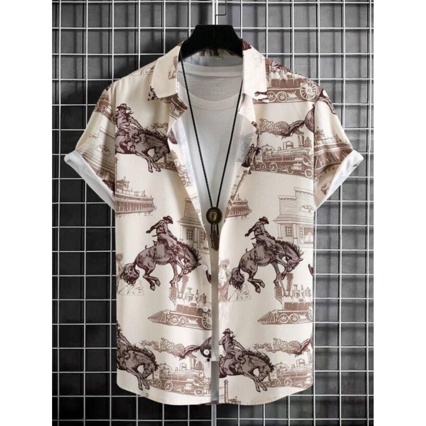 Product Name Men Regular Fit Printed Casual Shirt