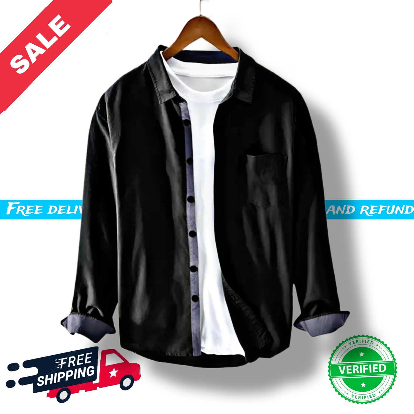 Solid Mens Shirt