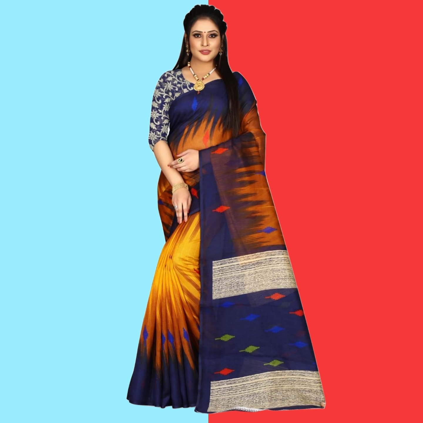 Delicate Mysore Silk Saree With Printed Work (Code: C1238334)