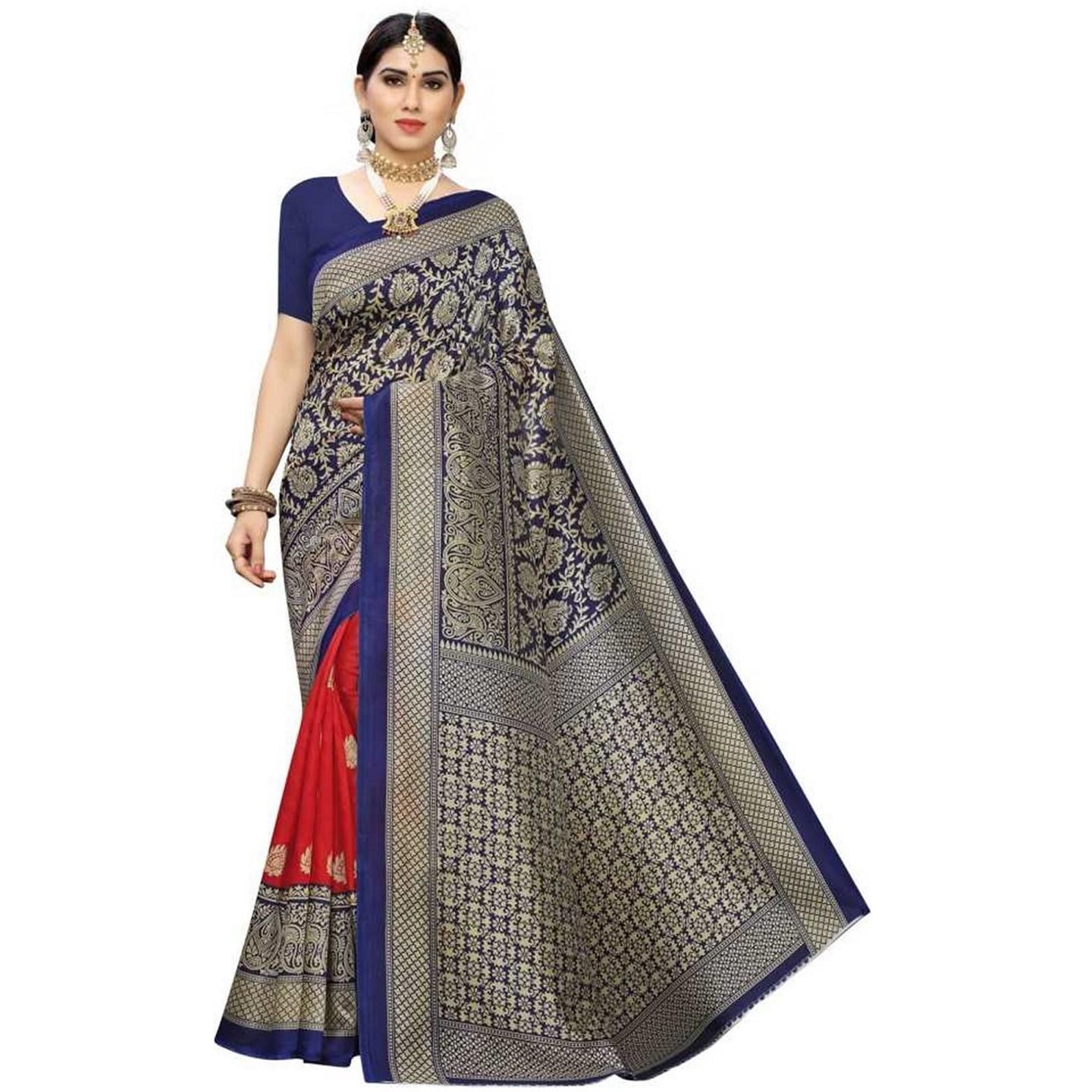 Latest Printed Mysore Silk Sarees (Code: C1570860)