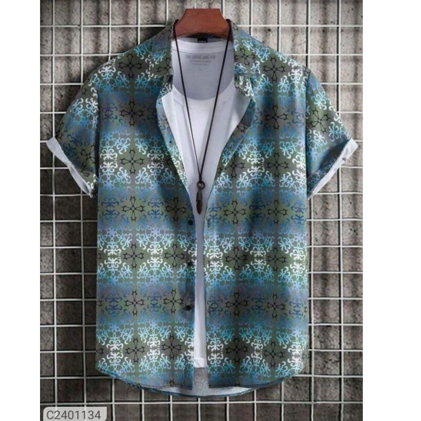 Men Regular Fit Printed Casual Shirt 2401134