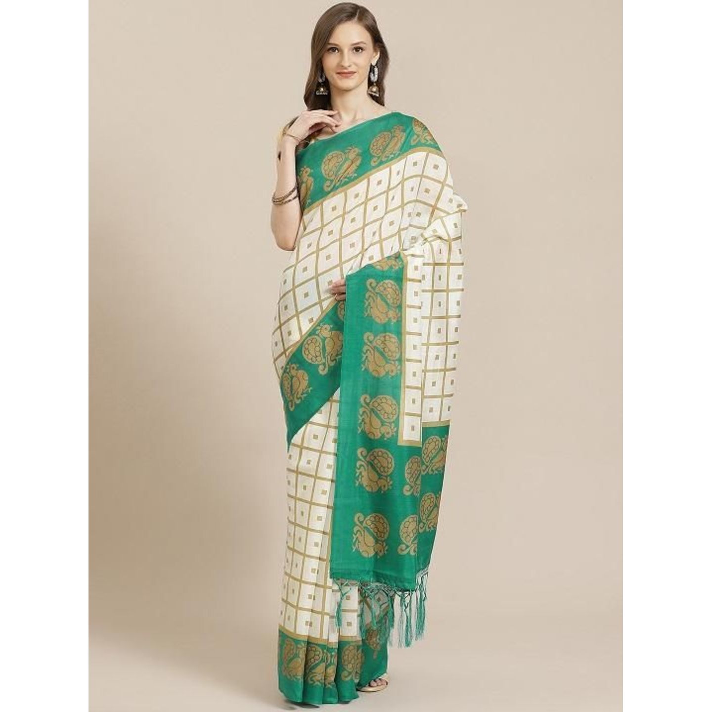 Elegant Printed Mysore Silk Saree (Code: C1773186)