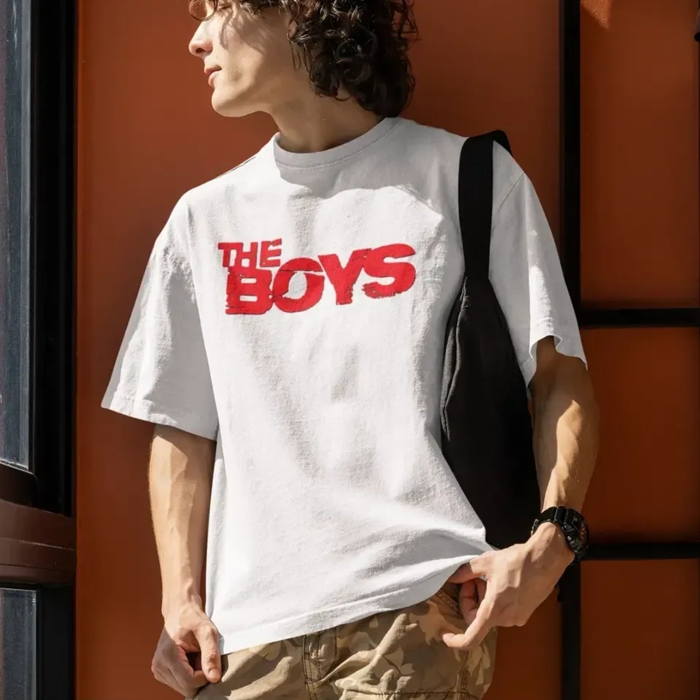 Calm Down Round Neck Oversized Printed TheBoys T-shirt for Men P-15773176