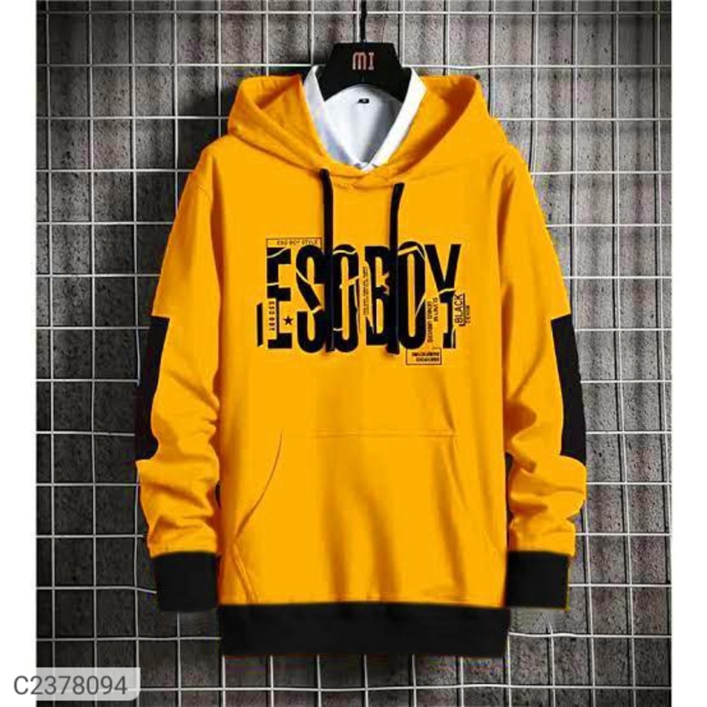 Fleece Printed Full Sleeves Mens Hoodie 2378094