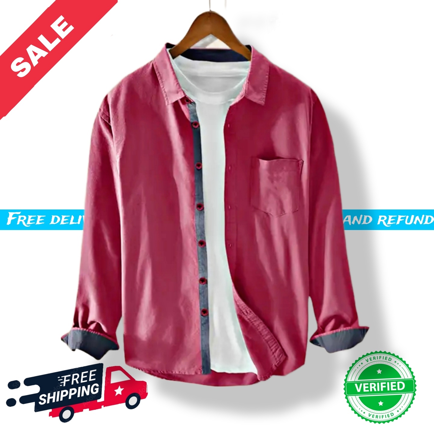 Solid Mens Shirt