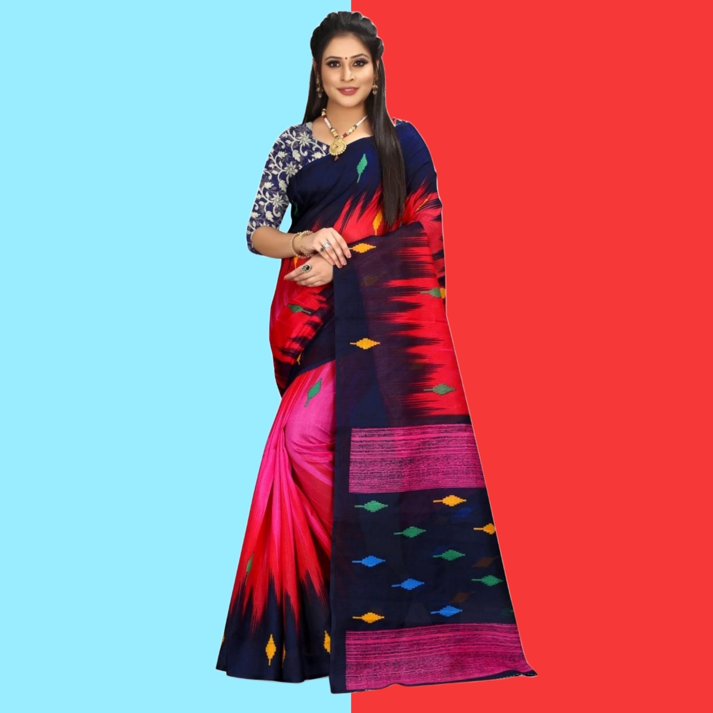 Delicate Mysore Silk Saree With Printed Work (Code: C1238333)