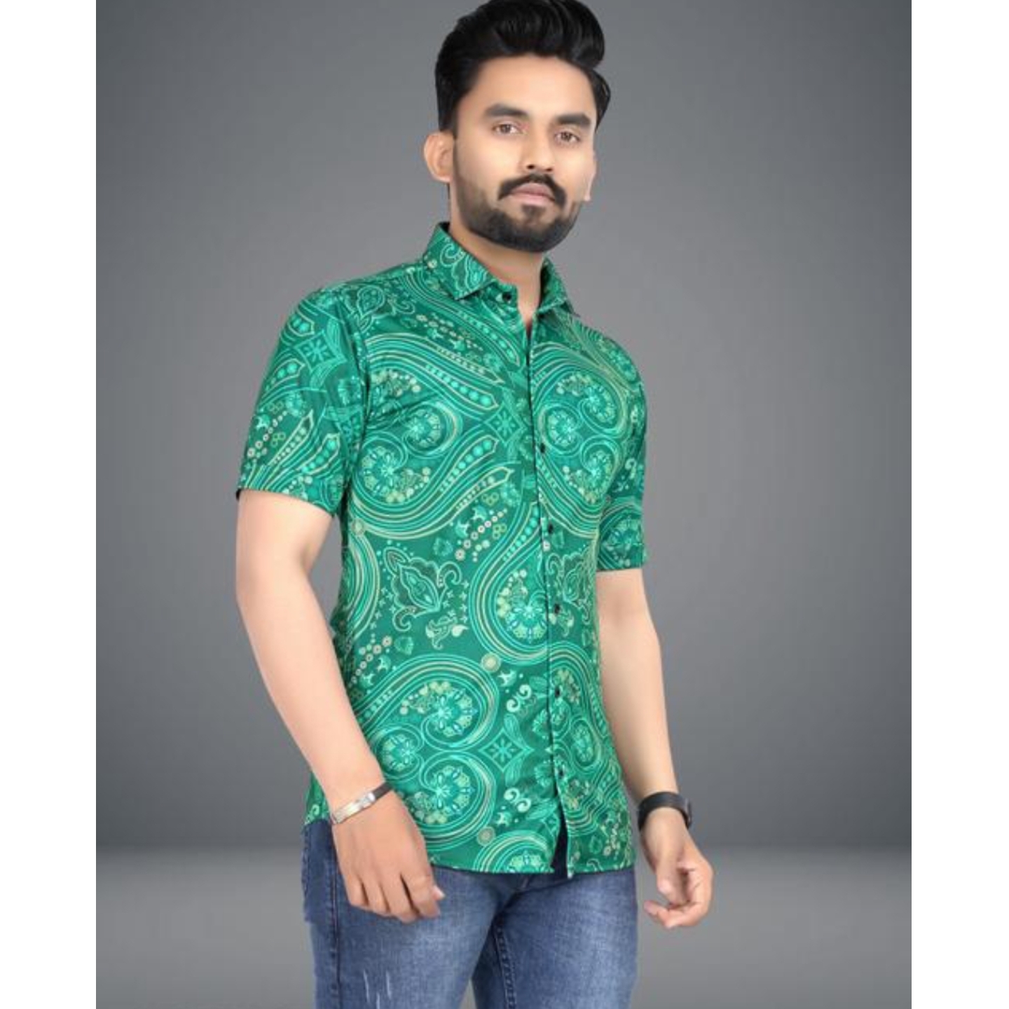 PATHAN MOVIES LATEST Stylish Designer Wear Printed Pathan Shirt