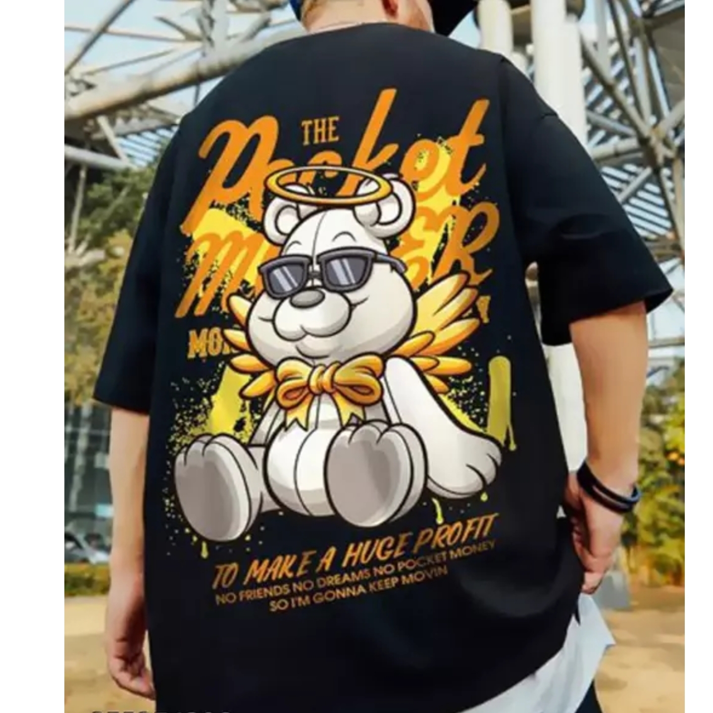 COMUNITTI Graphic Print Men Round Neck Black T-Shirt s-375274396