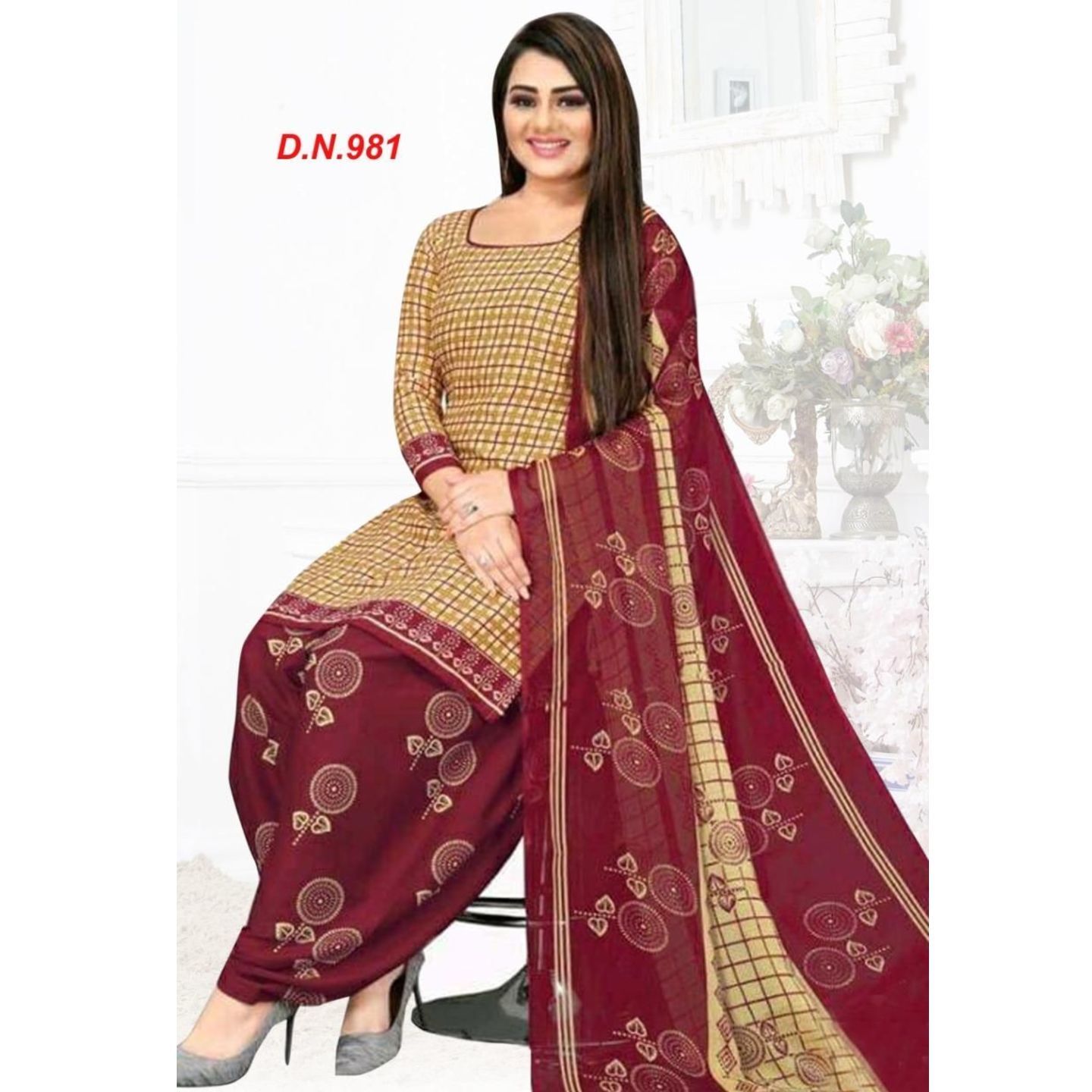 Stunning Printed Crepe Navratri Dress Materials (Code: C1852069)