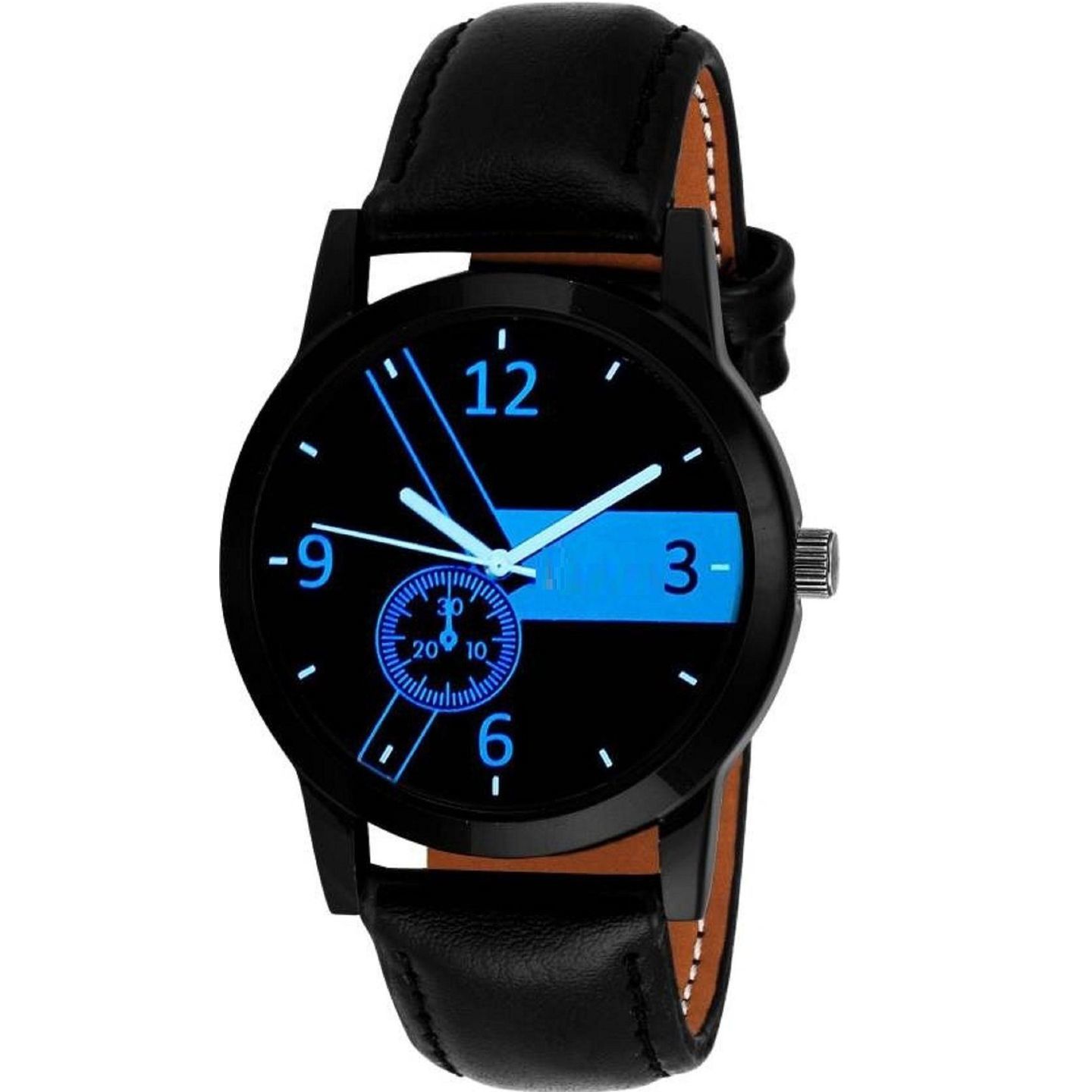 Men's Leather Analog Watch (Code: C1322362)