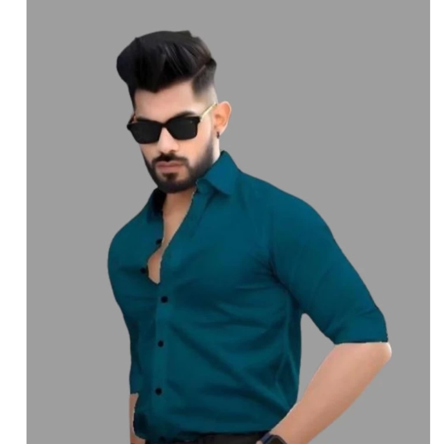 Premium quality cotton  casual formal full sleeve Check Shirt For men s-384522272