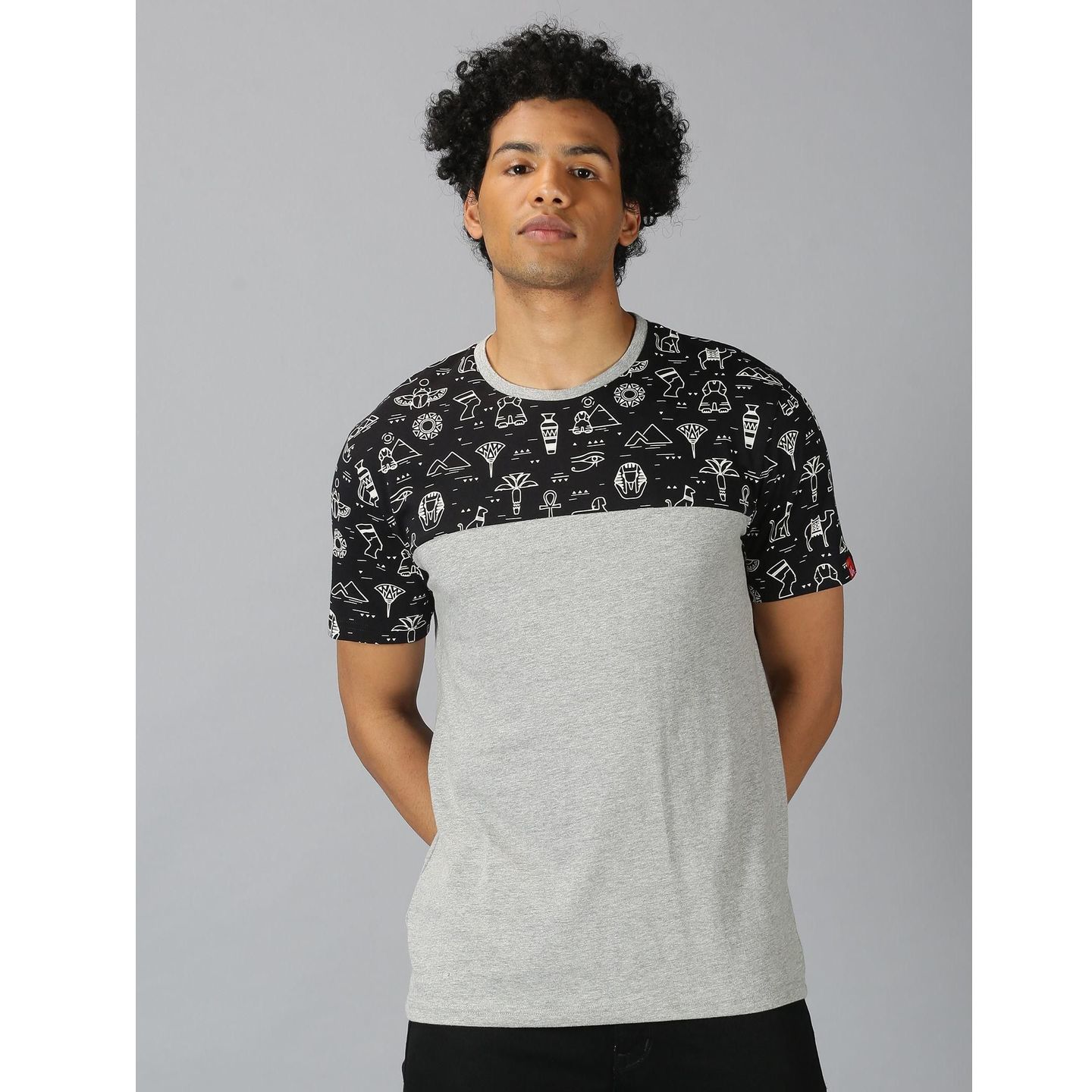 UrGear Cotton Printed Half Sleeves Mens Round Neck T-Shirt (Code: C1984011)