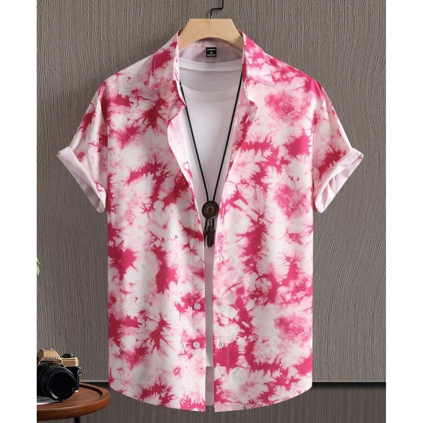  B.Bold Rayon Printed Half Sleeves Regular Fit Mens Casual Shirt 