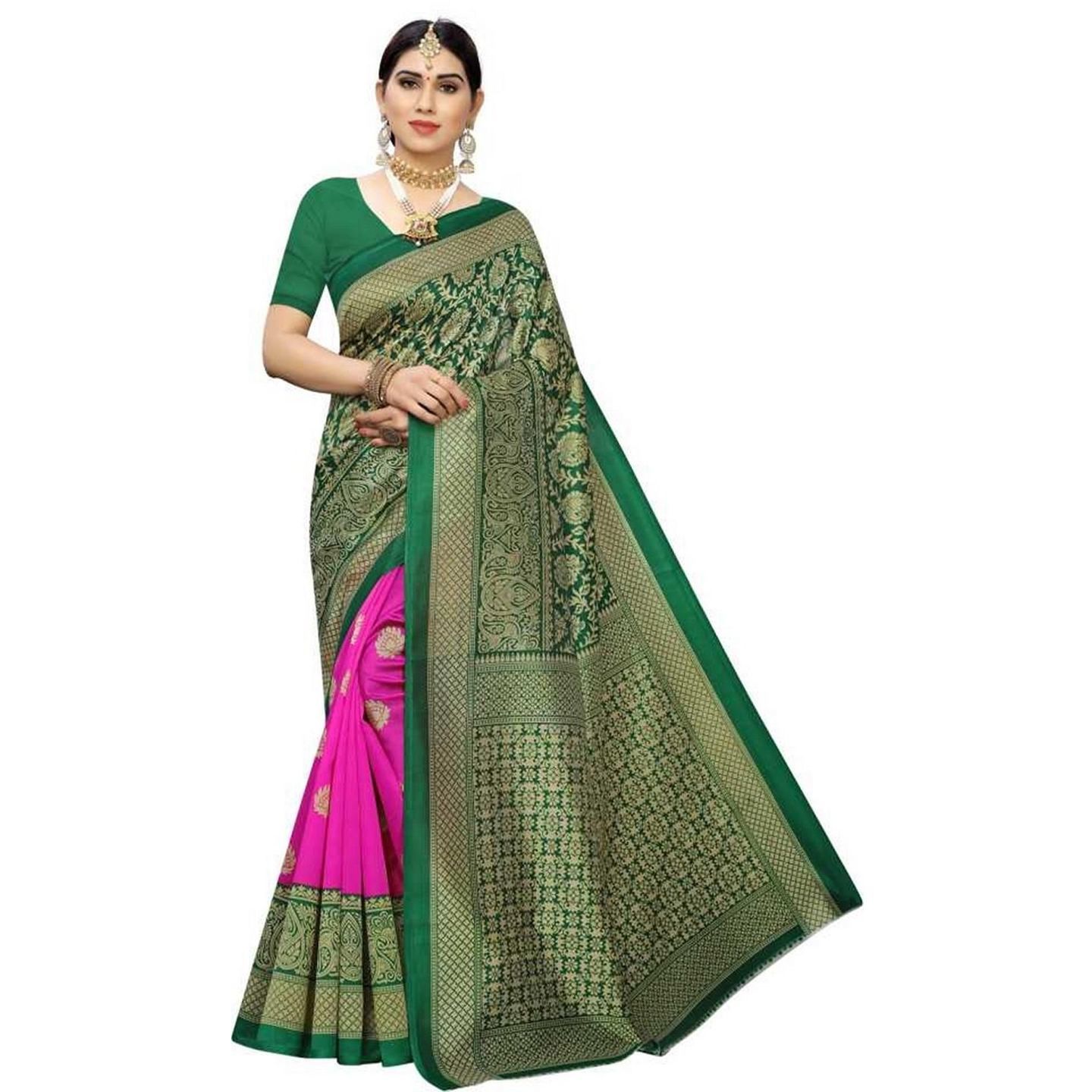 Latest Printed Mysore Silk Sarees (Code: C1570862)