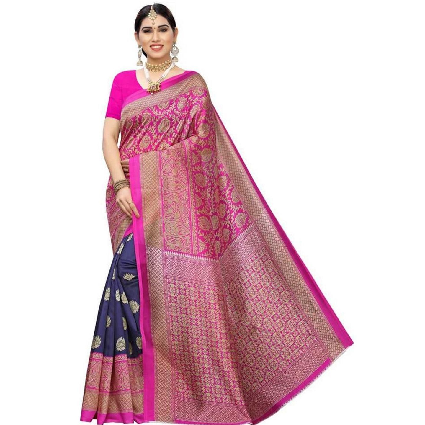Latest Printed Mysore Silk Sarees (Code: C1570864)