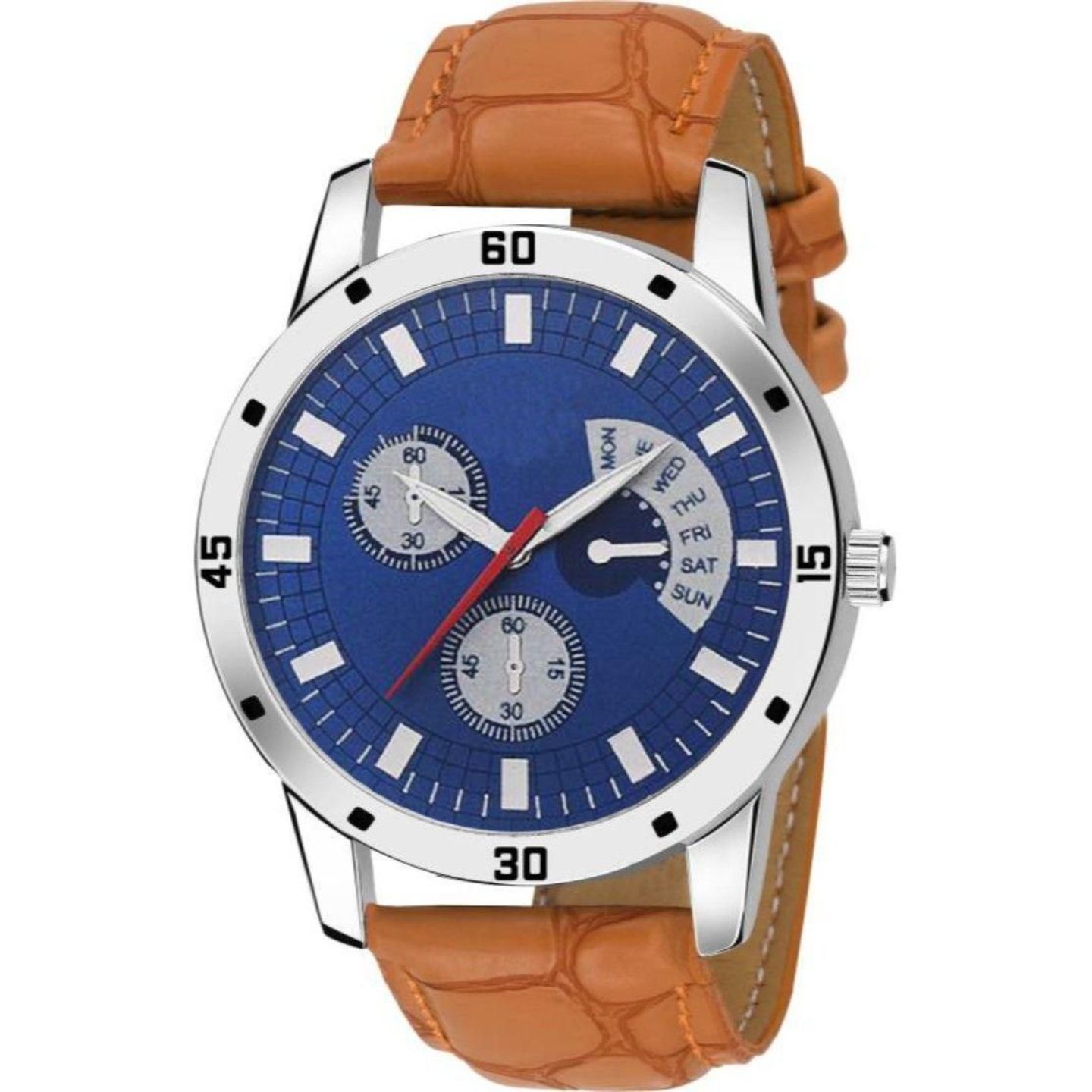 Mens Leather Analog Watch Code C1322463