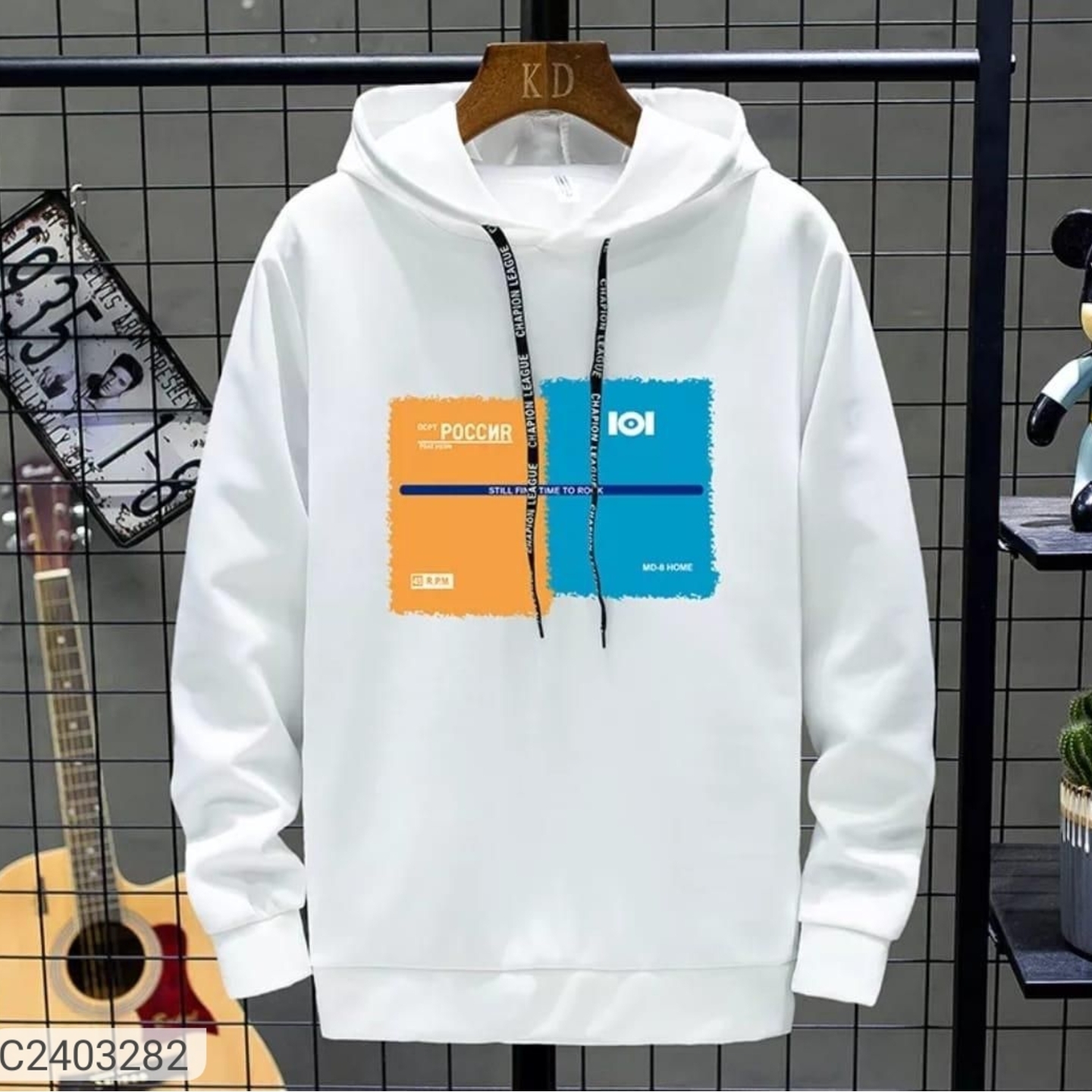 Men Cotton Hoodies Sweatshirt 2403282
