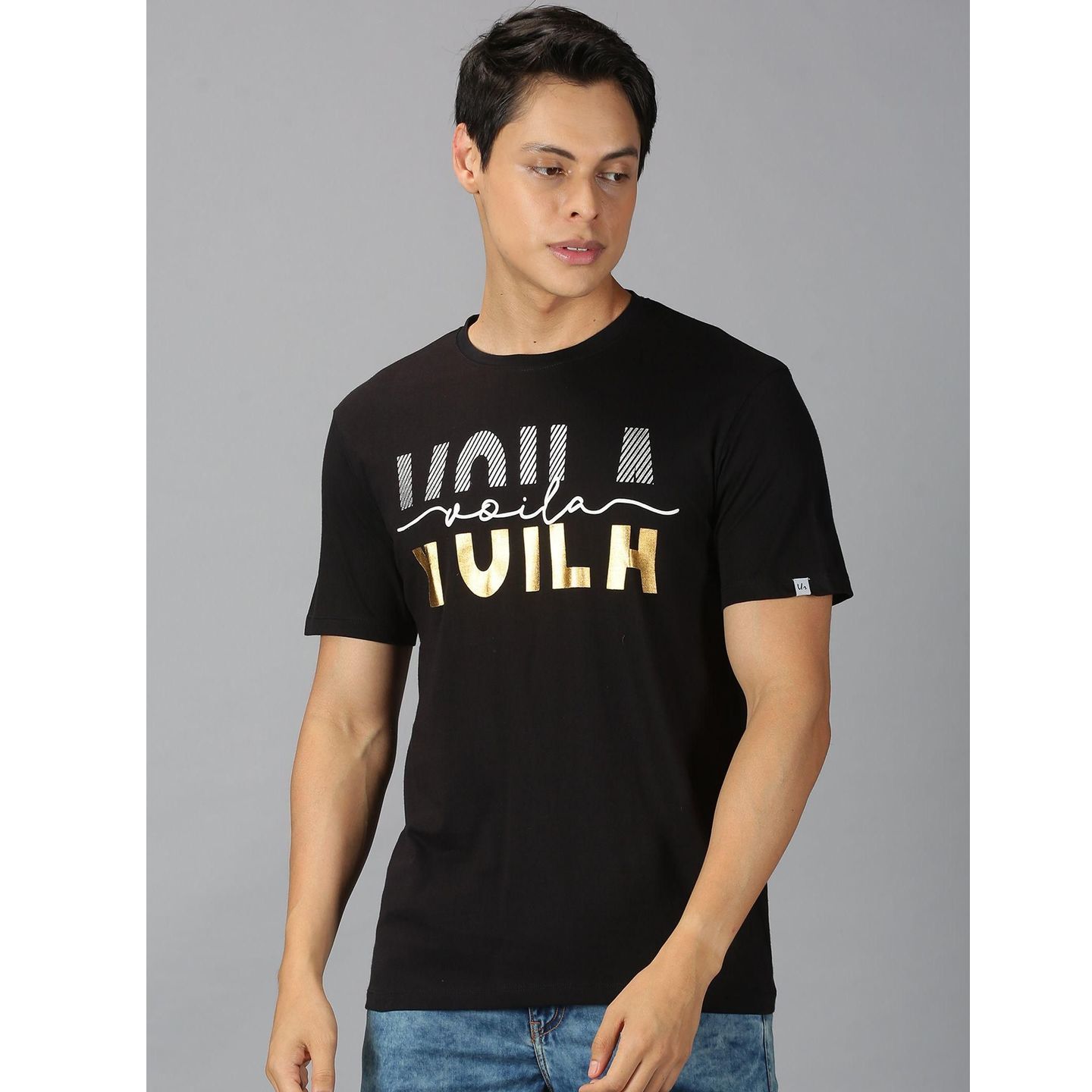 UrGear Printed Half Sleeves Round Neck Mens T-Shirt (Code: C2091296)