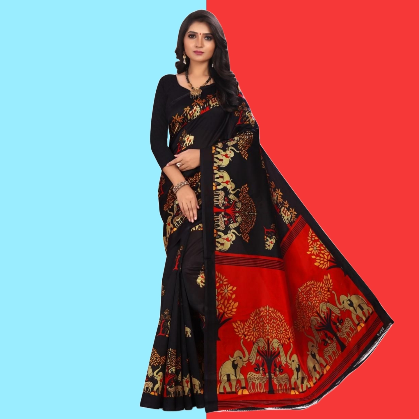 Fantastic Printed Art Silk Sarees (Code: C1690575)