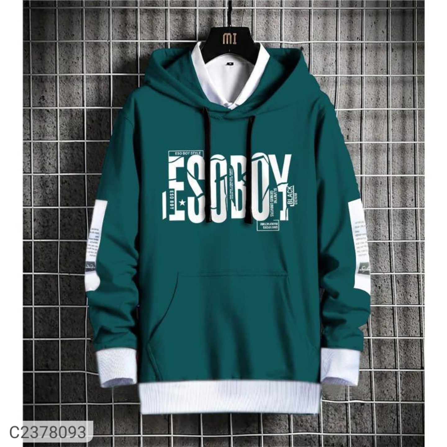 Fleece Printed Full Sleeves Mens Hoodie 2378093