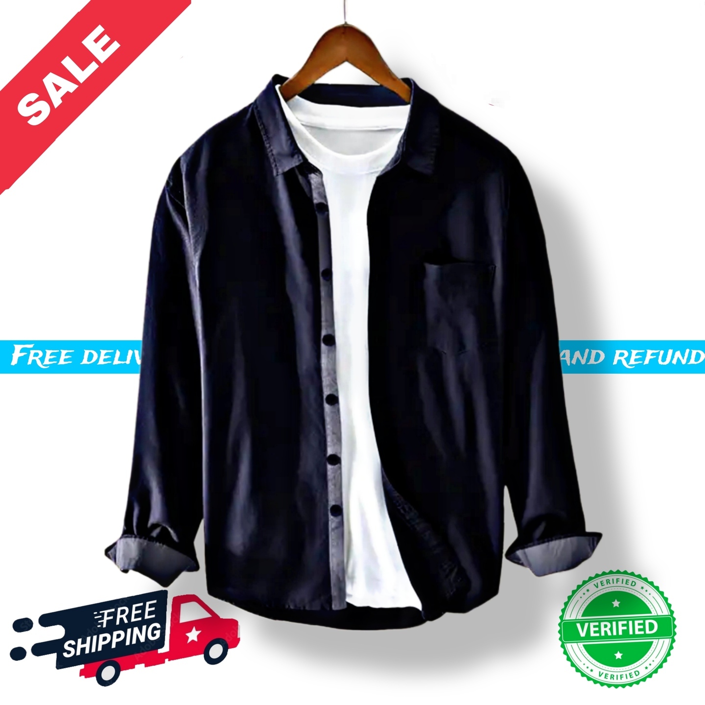 Solid Mens Shirt