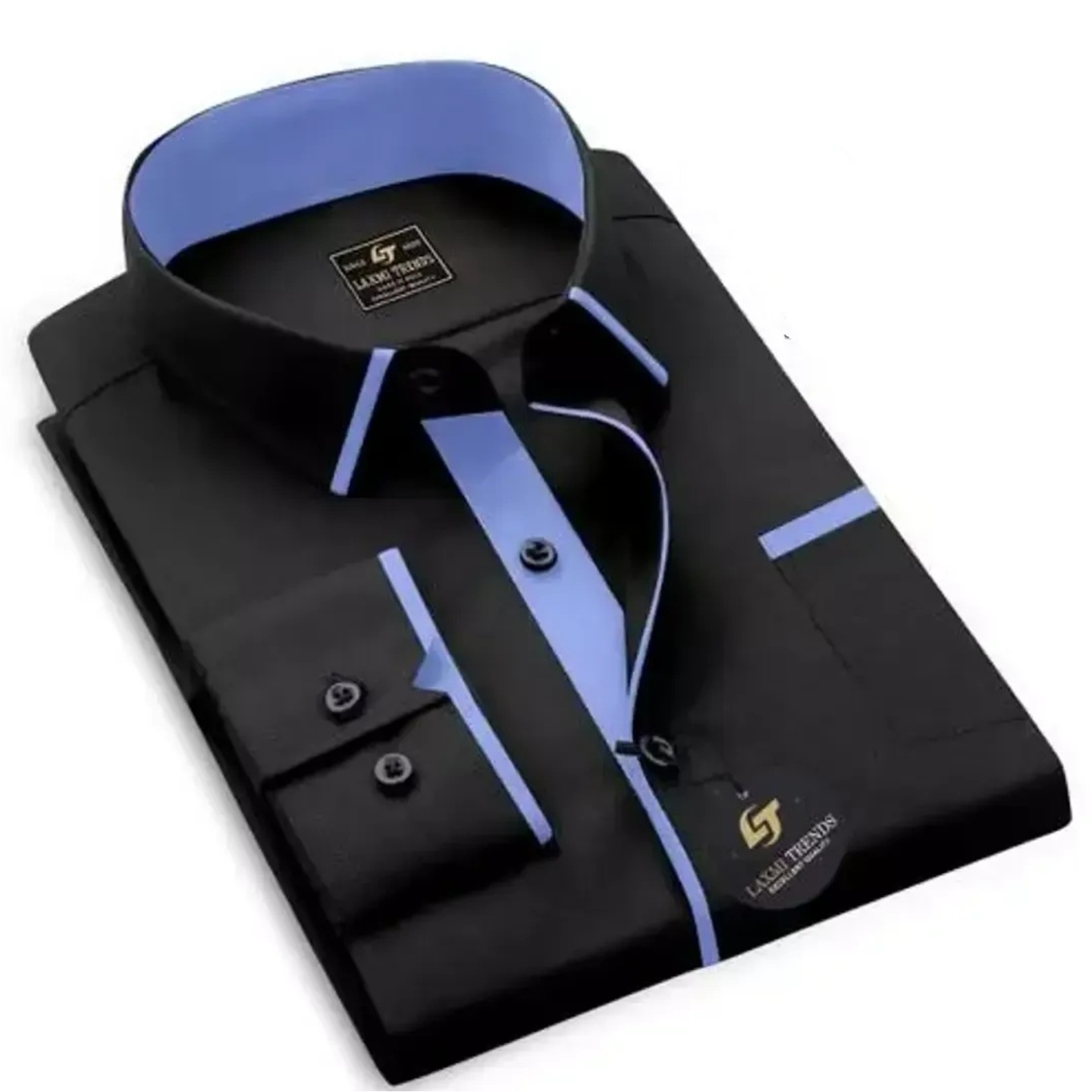 Comfortable Black Cotton Shirt For Men