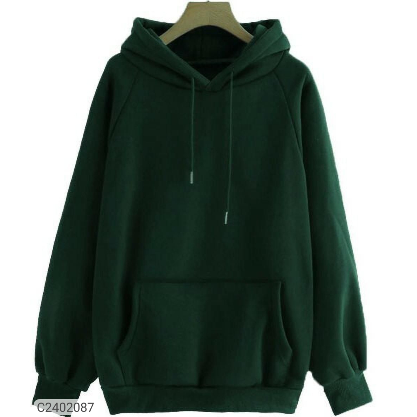 Mens Solid Fleece Hoodies 2402087