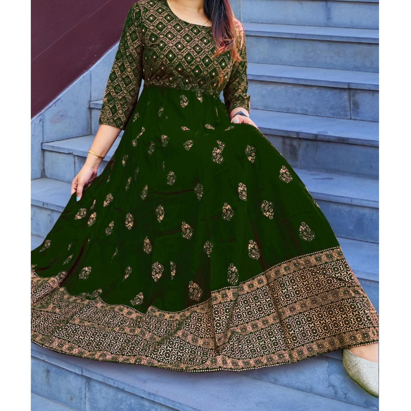 Elegant Printed Rayon Kurti (Code: C1987944)