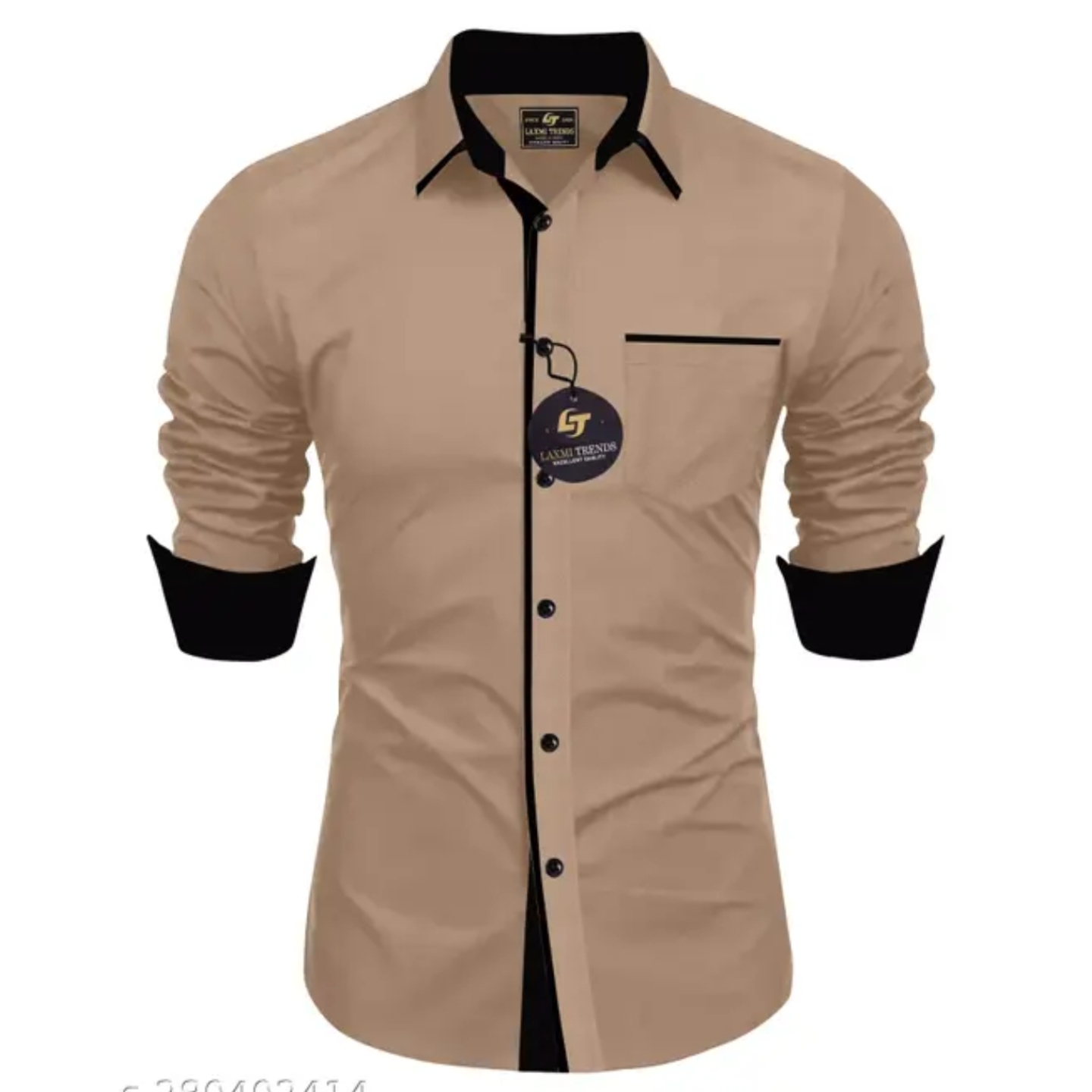 Men Regular Fit Solid Button Down Collar Formal Shirt 280402414