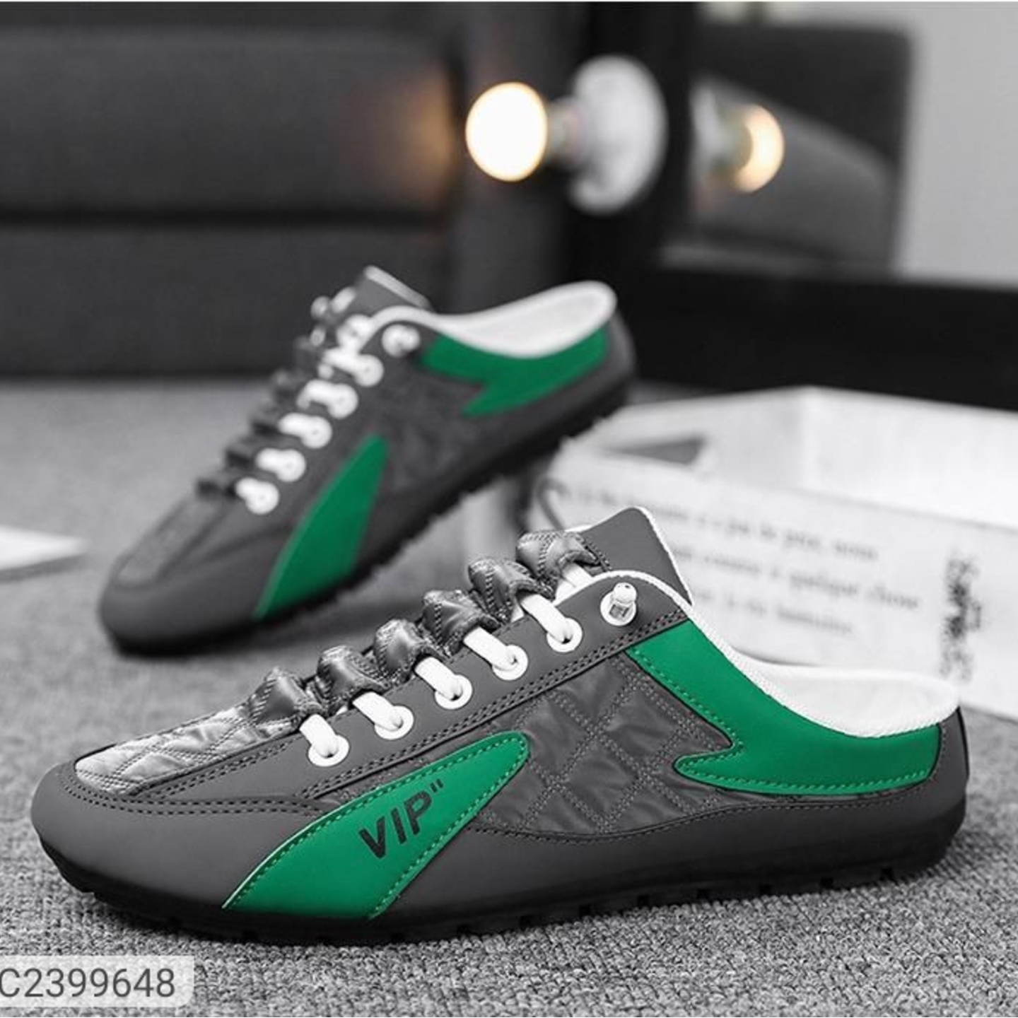 Men's Green Half Casual Shoes 2399648