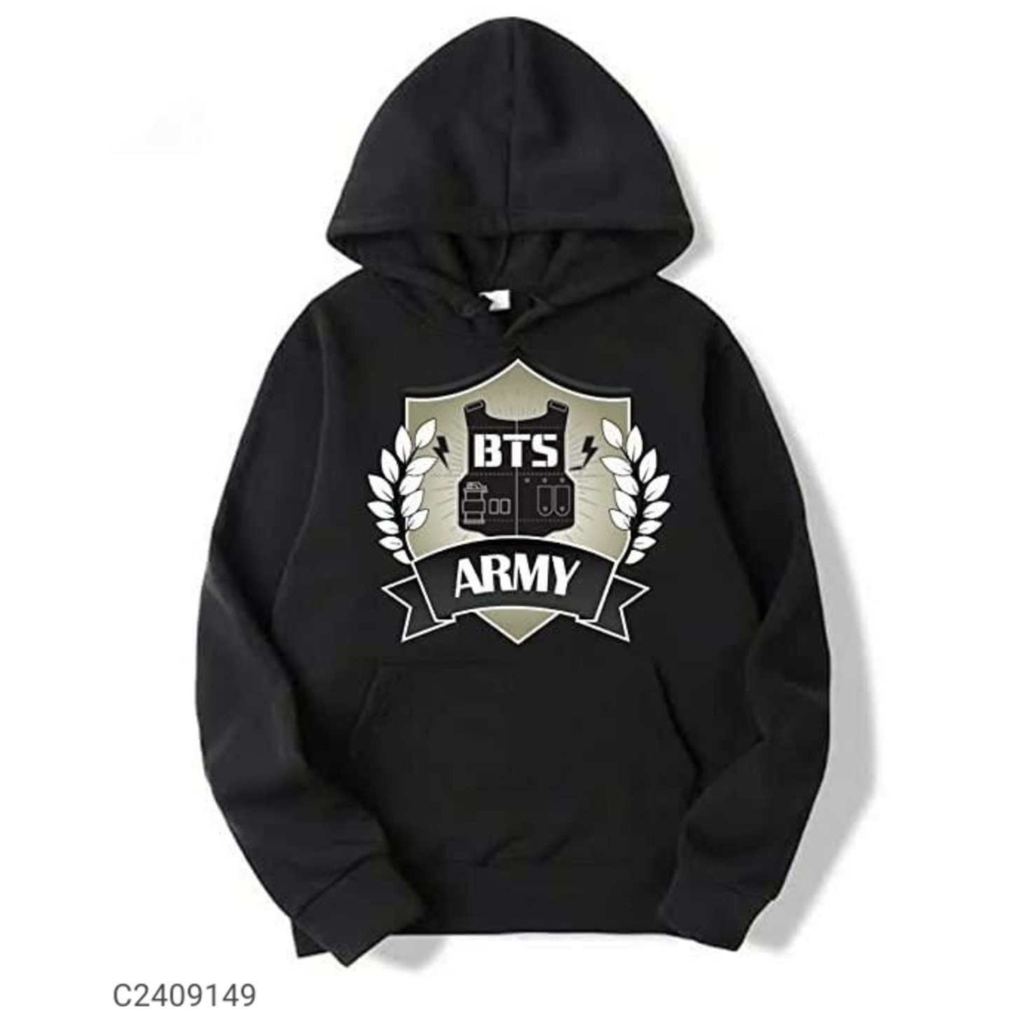 Mens Cotton Graphic Print Winter Sweatshirt Hoodie 2409149
