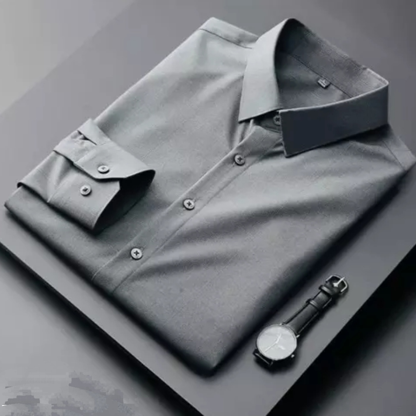 Latest Grey And Stylish Men Formal Shirt s-382045021