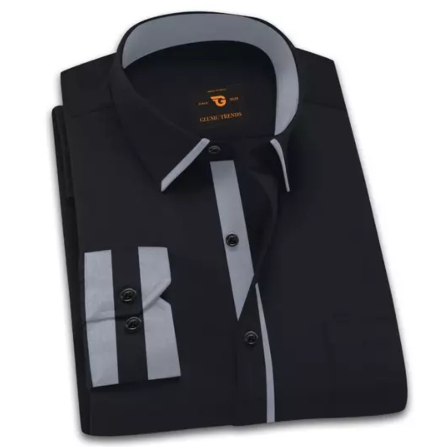 Glusic Trends Sensational Mens Stylish Cotton Self Designer Full Sleeve Casual Shirt S-82090719